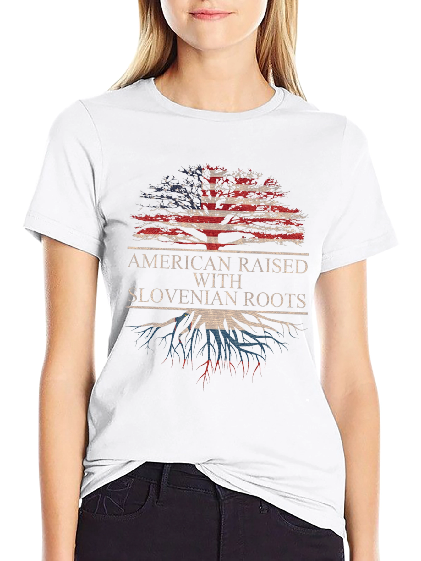 American Raised with Slovenian Roots T-Shirt