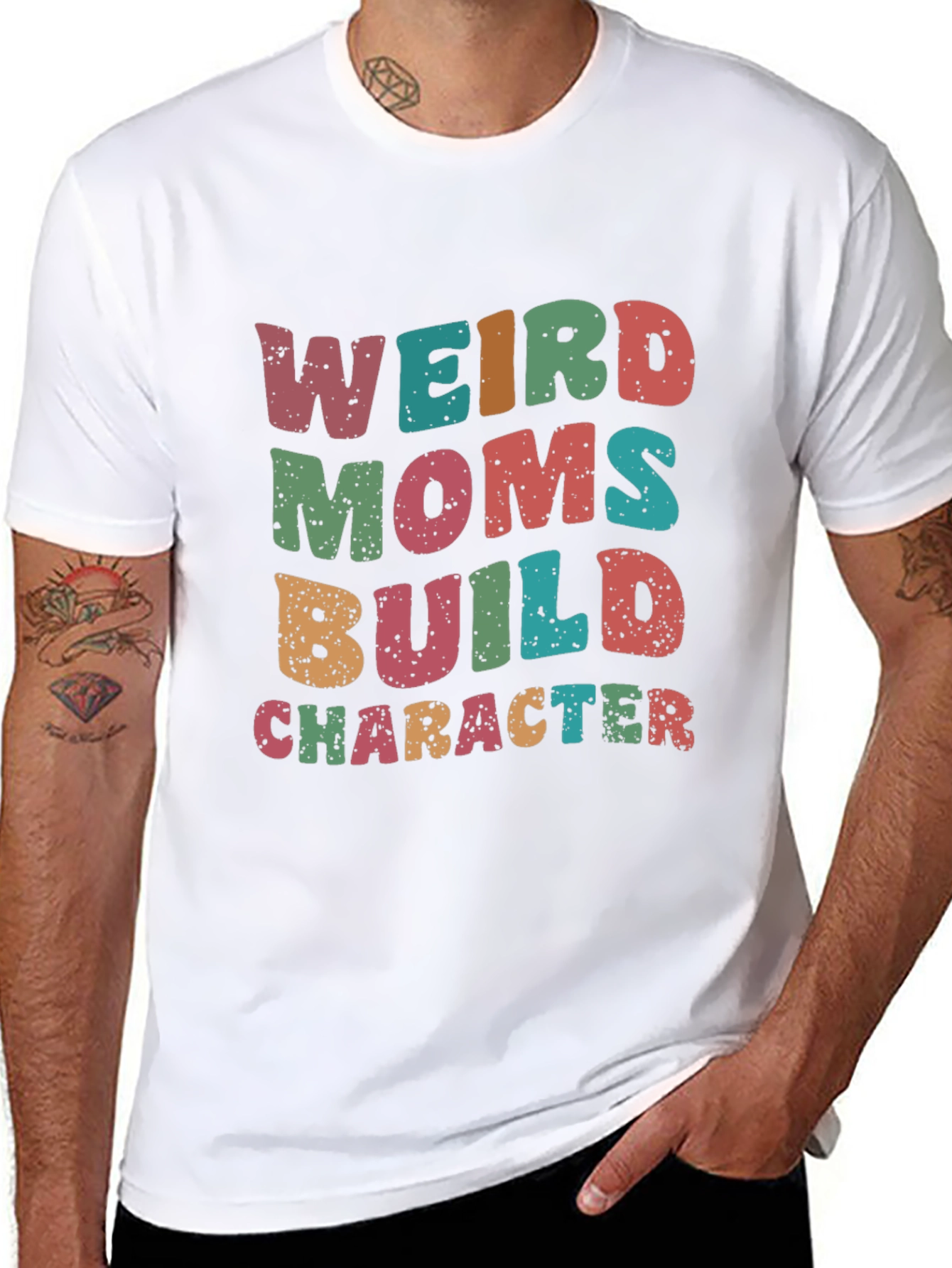 Weird Moms Build Character T-Shirt