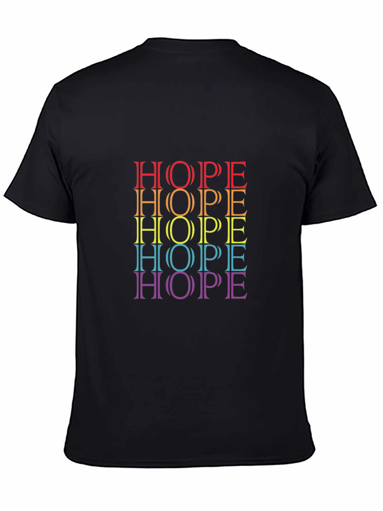 Rainbow HOPE Graphic Tee - Positive Vibes Shirt