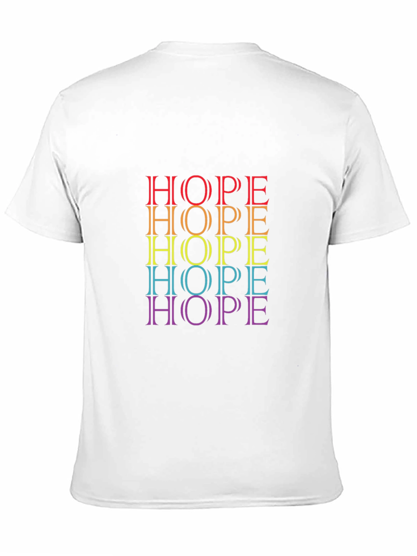 Rainbow HOPE Graphic Tee - Positive Vibes Shirt