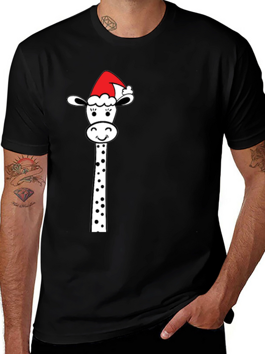 Festive Giraffe Graphic Tee