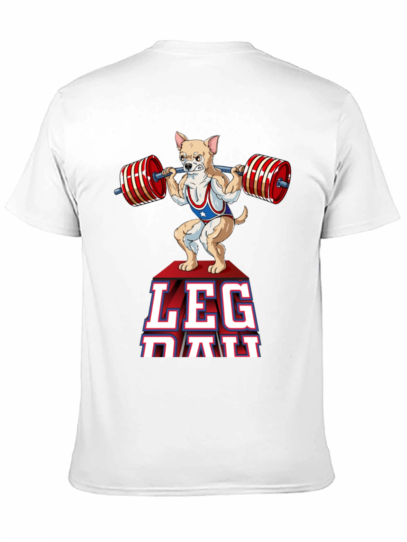 Leg Day Dog T-Shirt Gym Workout Apparel