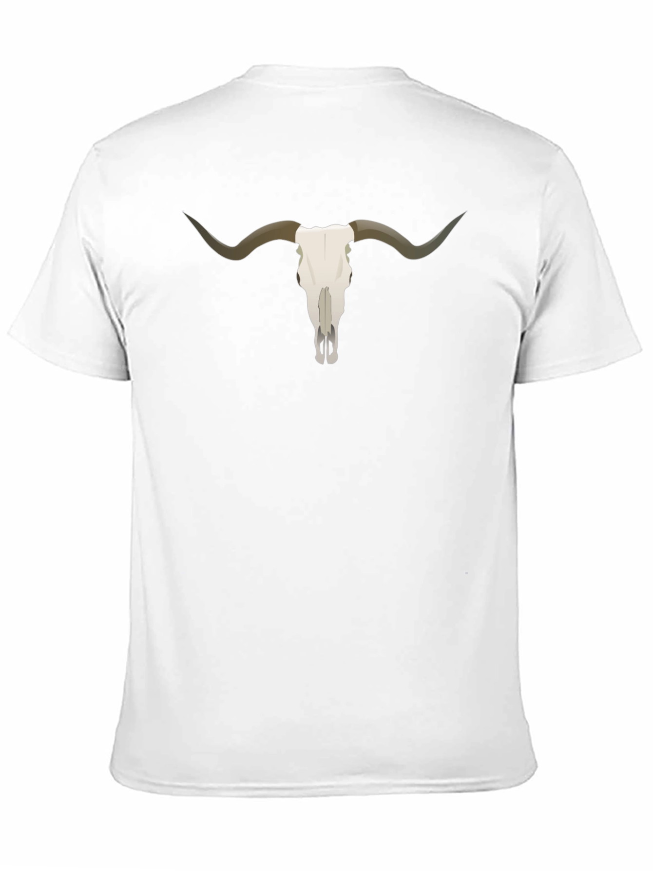 Steer Skull Graphic Tee - Unisex Black T-Shirt