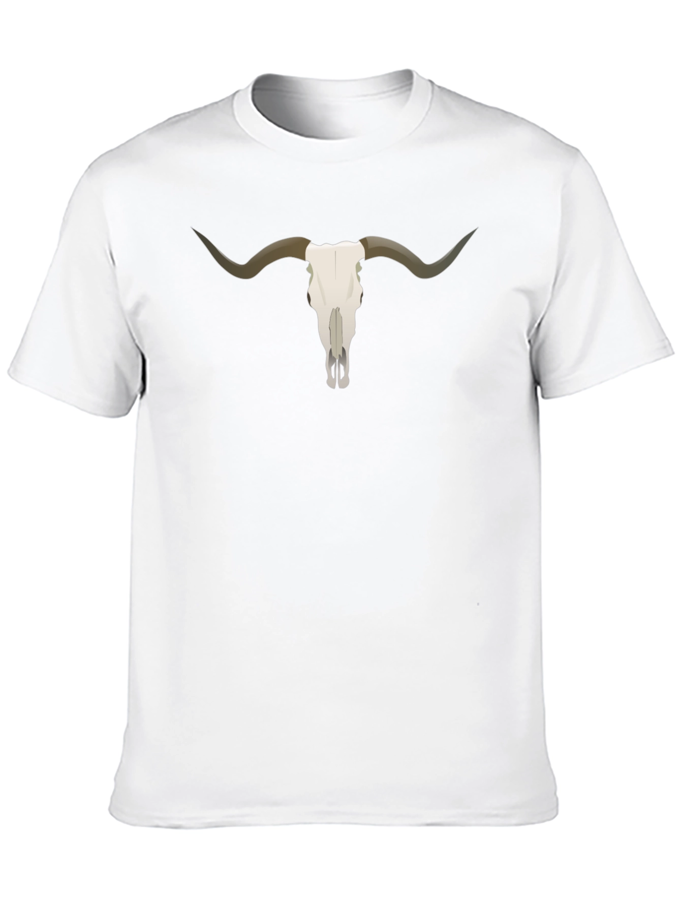 Steer Skull Graphic Tee - Unisex Black T-Shirt