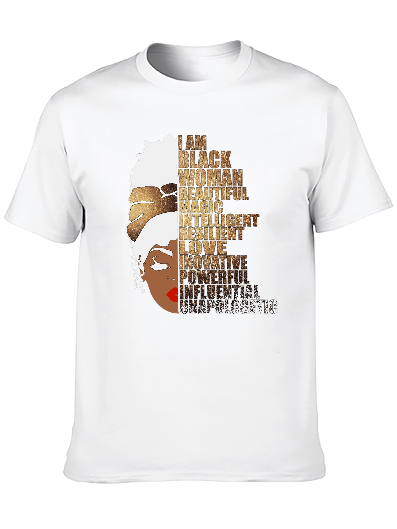 Empowered Black Woman Graphic Tee - Black Pride