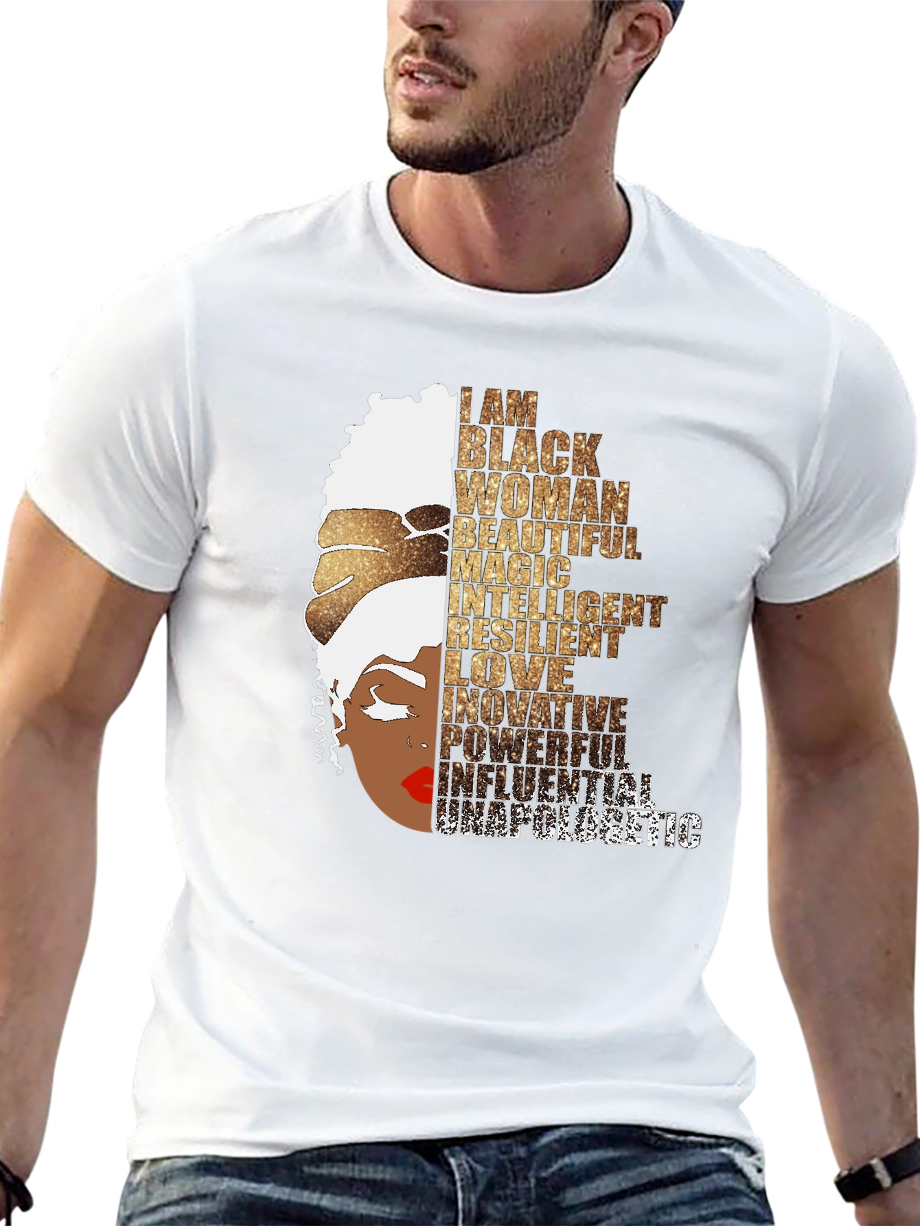 Empowered Black Woman Graphic Tee - Black Pride