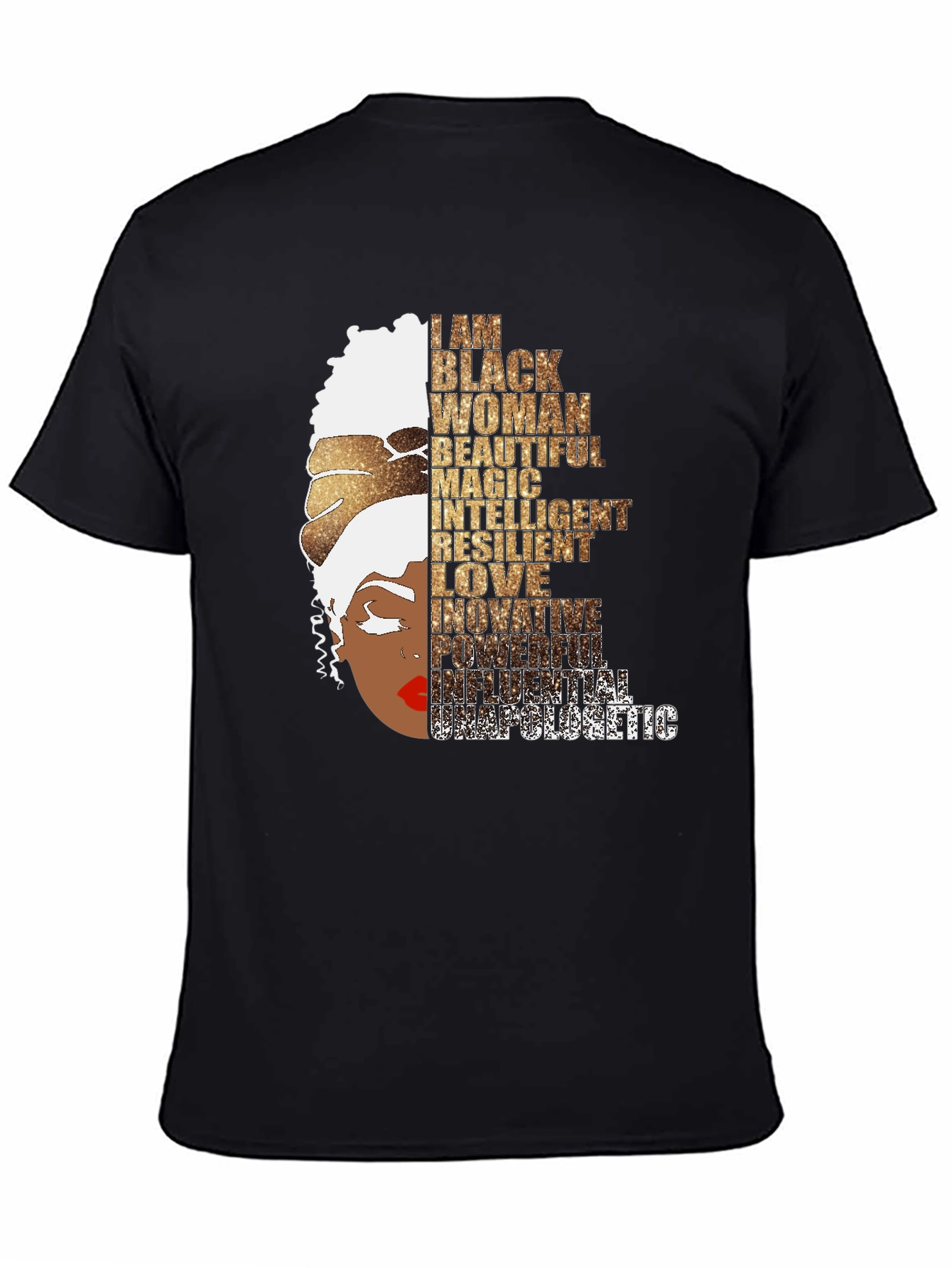 Empowered Black Woman Graphic Tee - Black Pride
