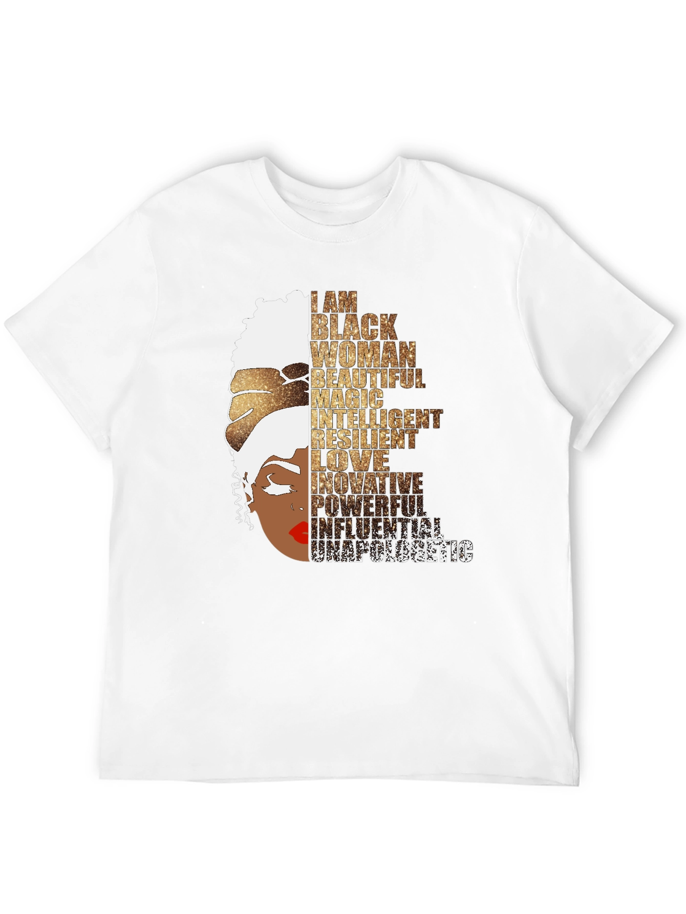 Empowered Black Woman Graphic Tee - Black Pride