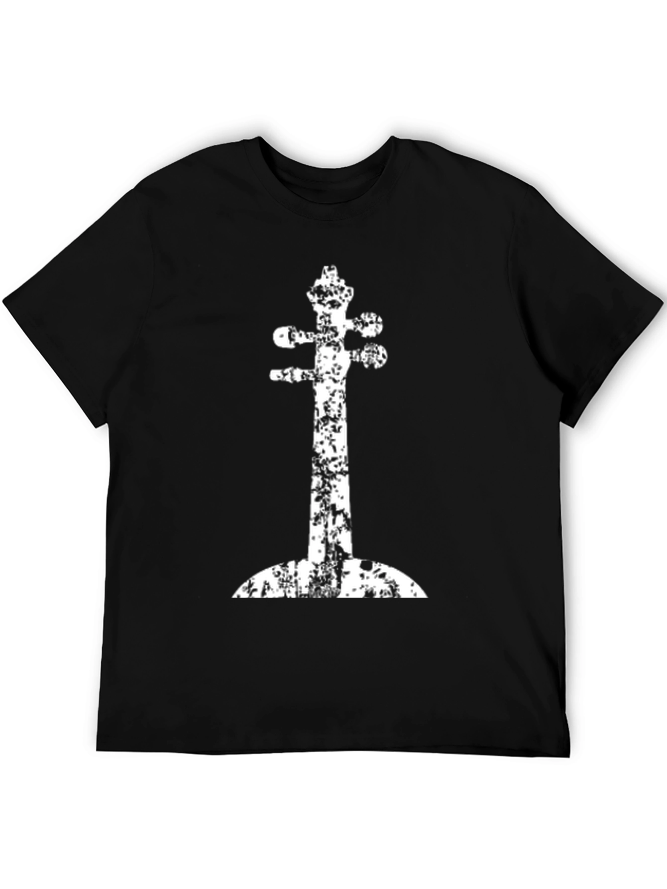 Distressed Gadulka Instrument Black T-Shirt