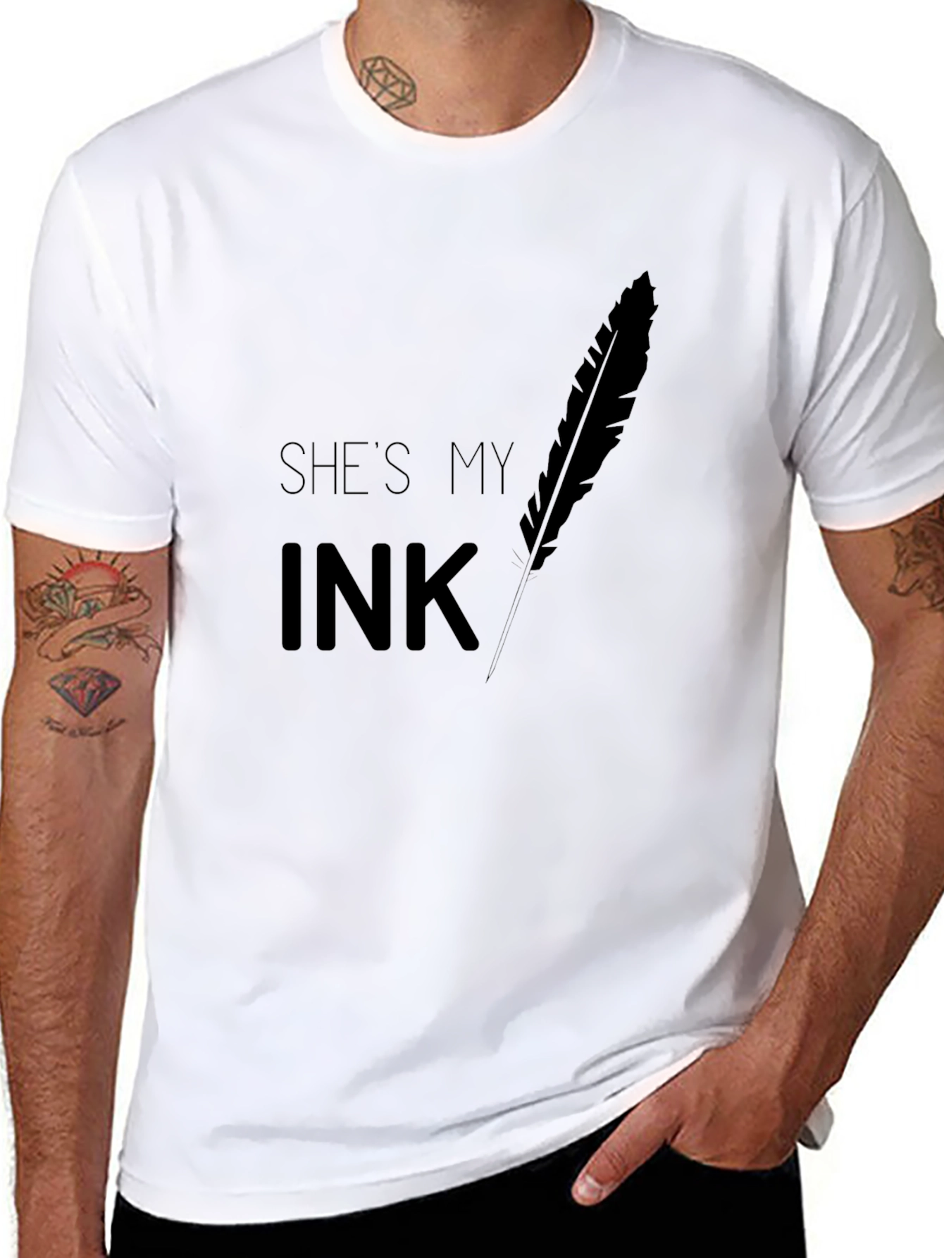 Shes My Ink Matching Couple T-Shirt