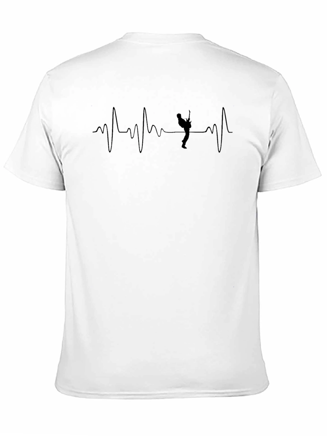 Guitarist Heartbeat Graphic Tee - Cool Musician T-Shirt