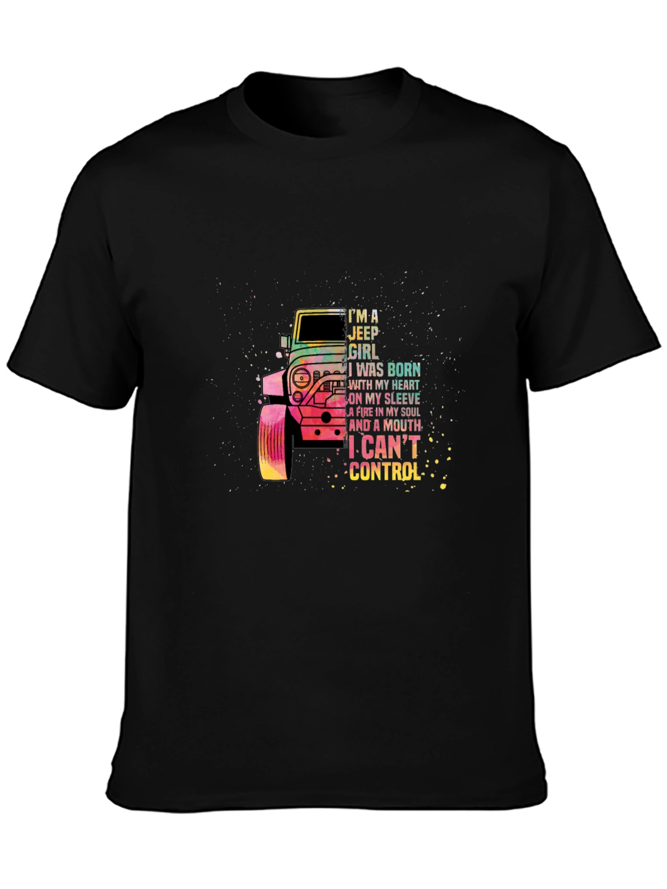 Jeep Girl Graphic Tee -  I Cant Control