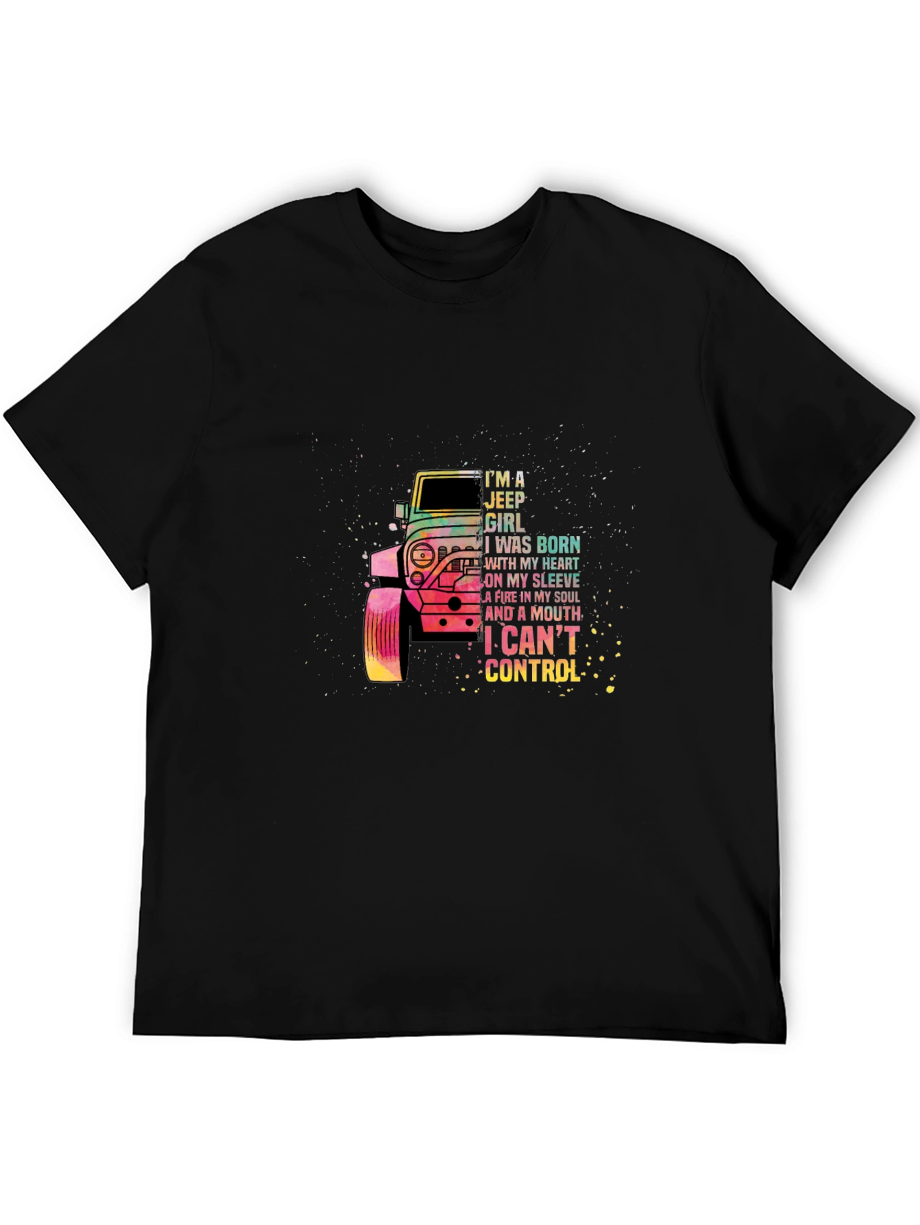 Jeep Girl Graphic Tee -  I Cant Control