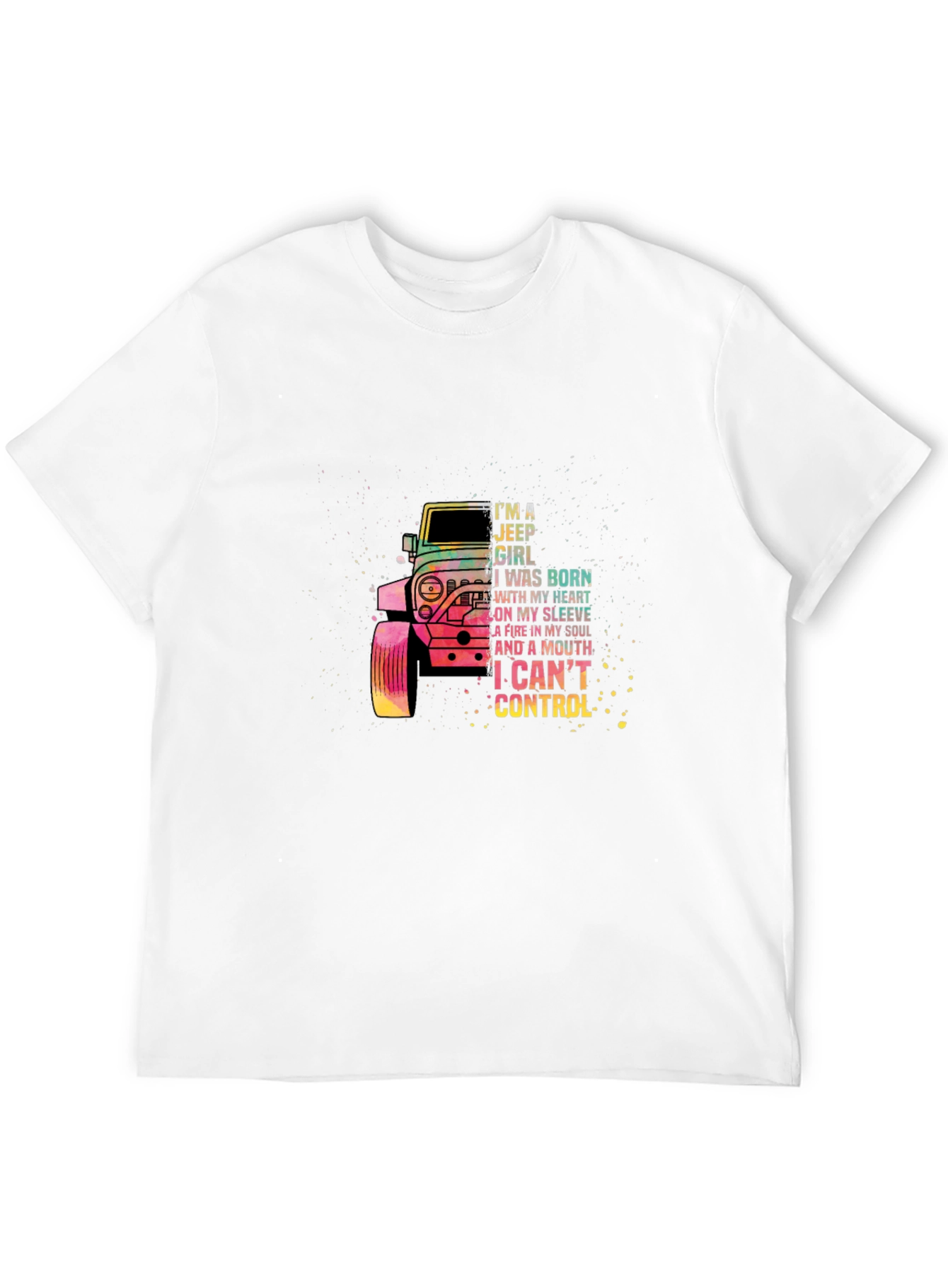 Jeep Girl Graphic Tee -  I Cant Control