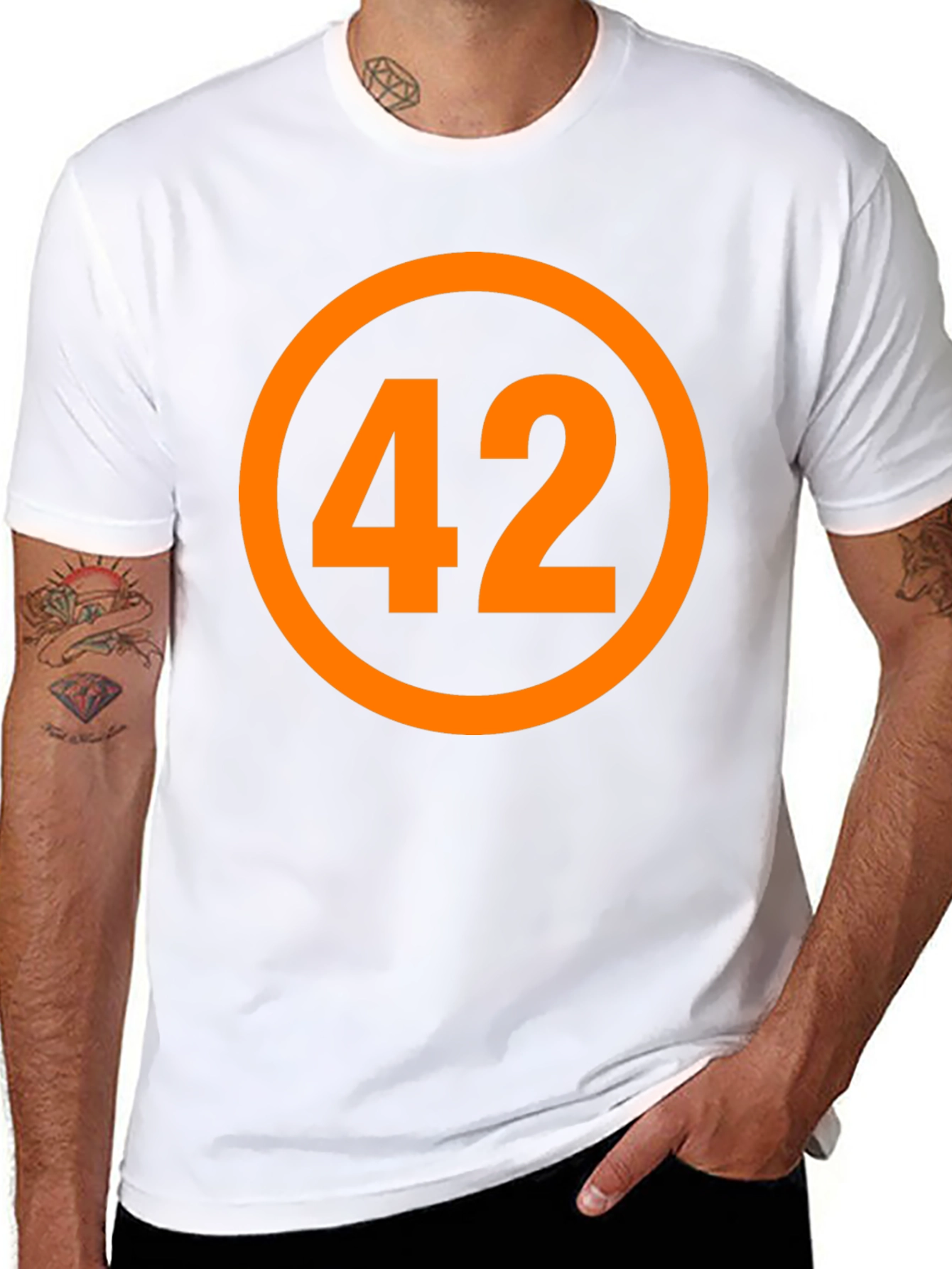 Answer to Life T-Shirt - Black 42 Design