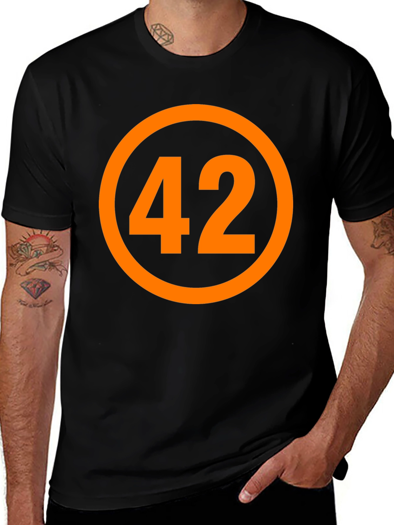 Answer to Life T-Shirt - Black 42 Design