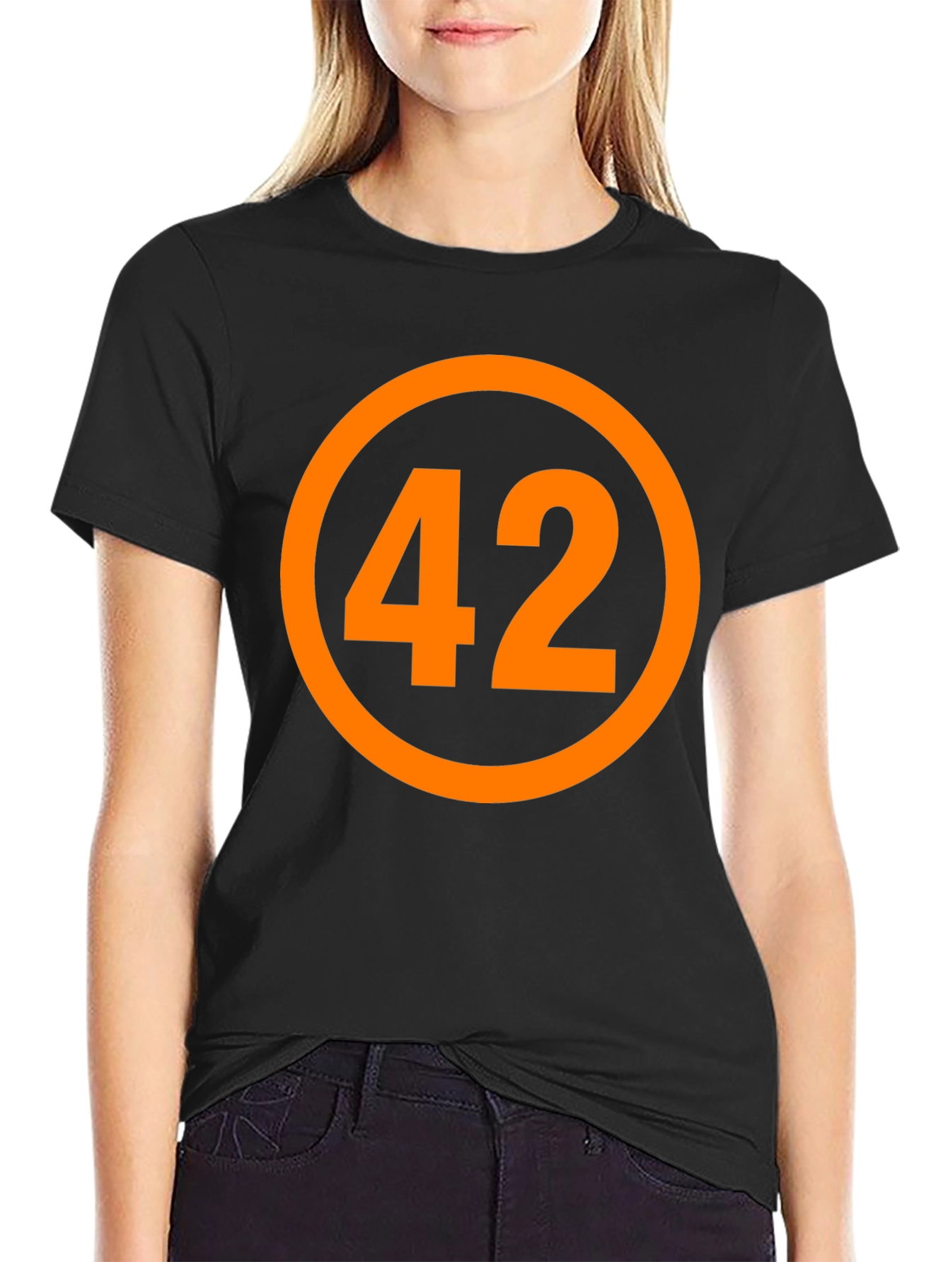 Answer to Life T-Shirt - Black 42 Design