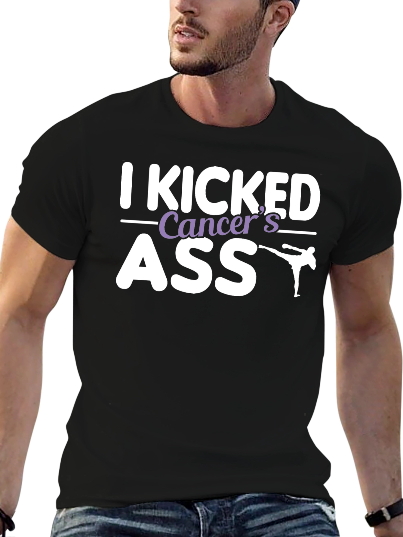 I Kicked Cancers Ass Graphic Tee