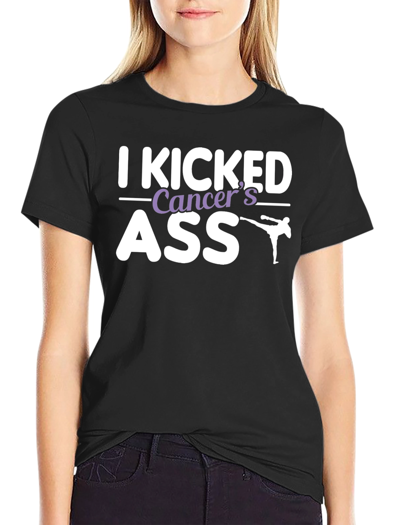 I Kicked Cancers Ass Graphic Tee