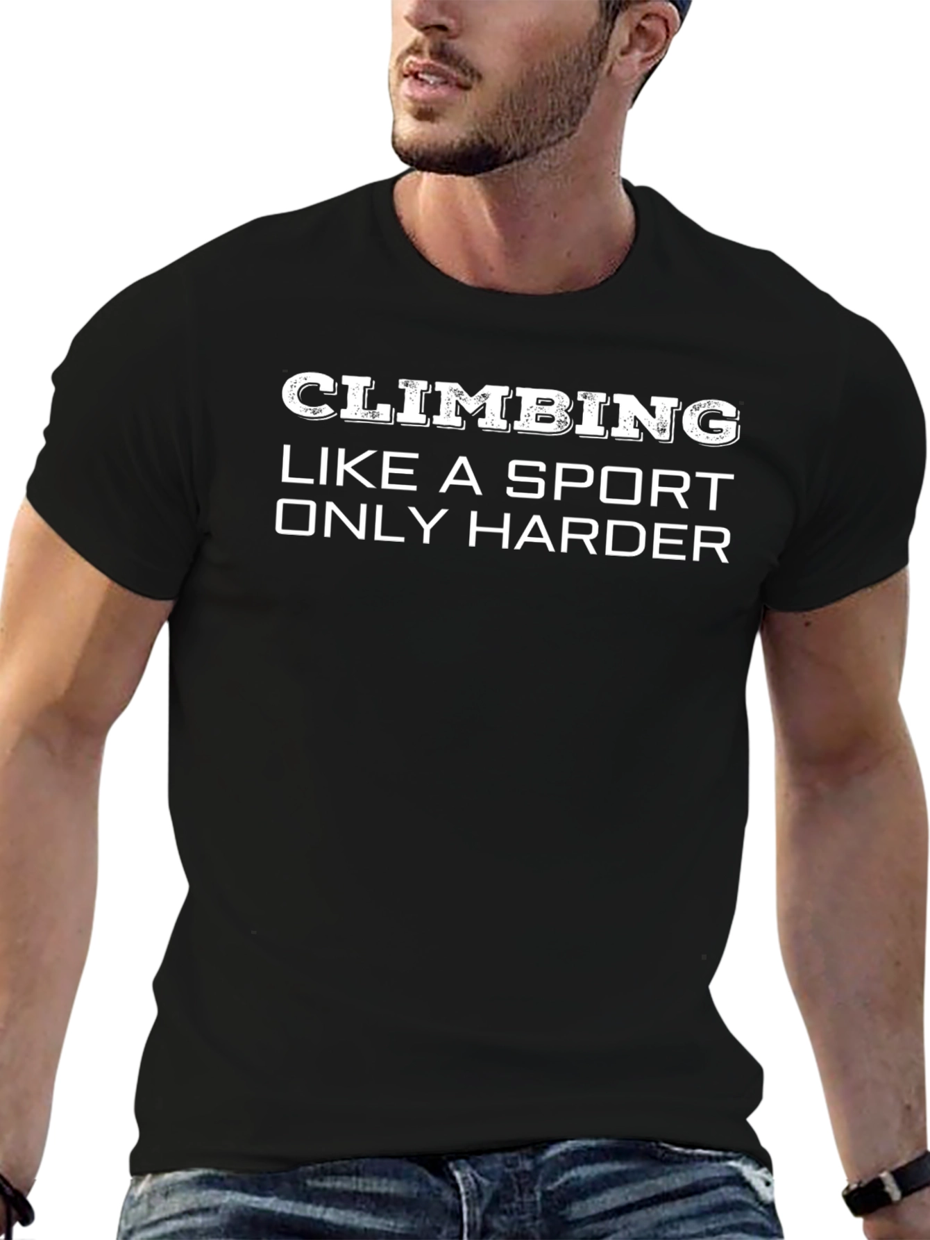 Climbing Like a Sport Only Harder Black T-Shirt