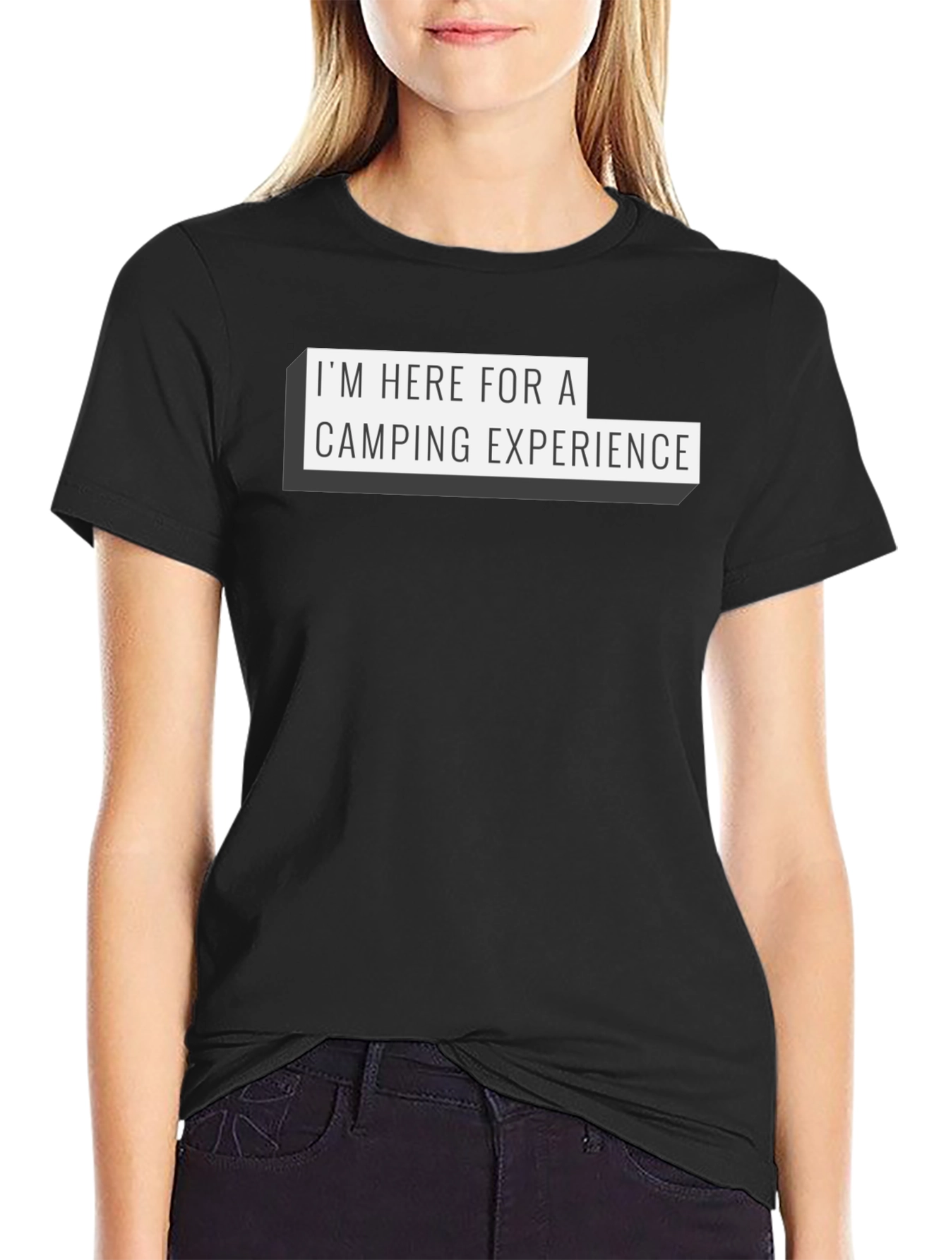 Camping Experience Black Graphic Tee