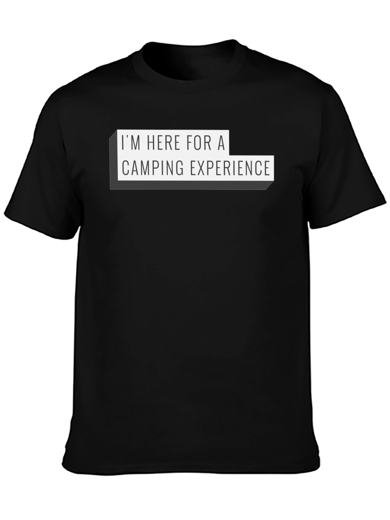 Camping Experience Black Graphic Tee