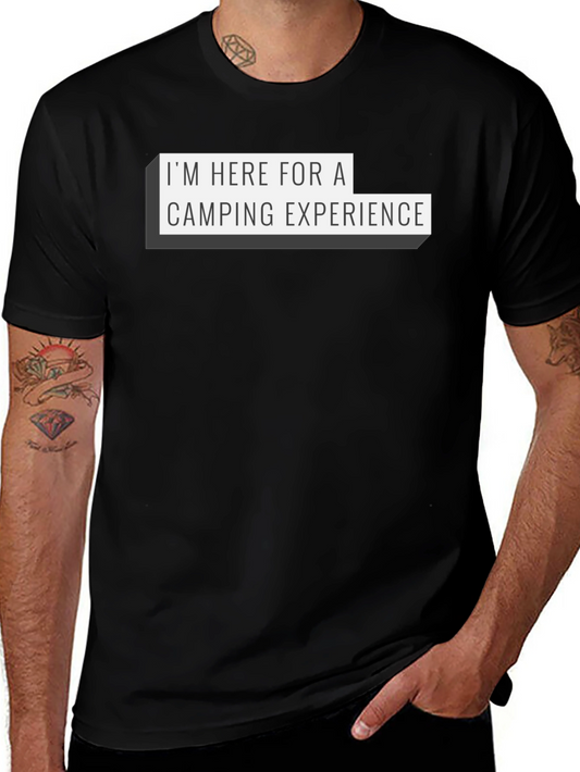 Camping Experience Black Graphic Tee