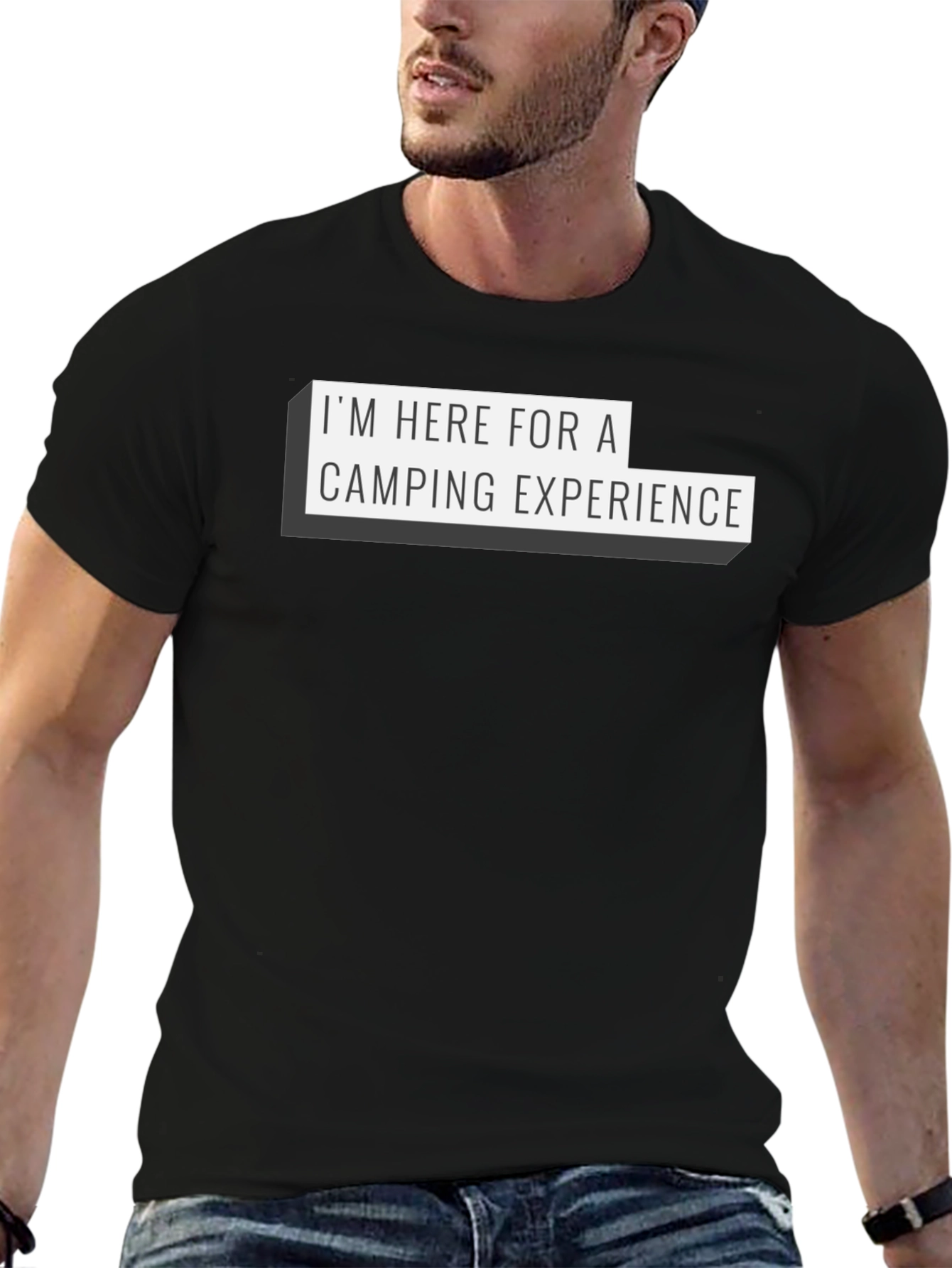 Camping Experience Black Graphic Tee