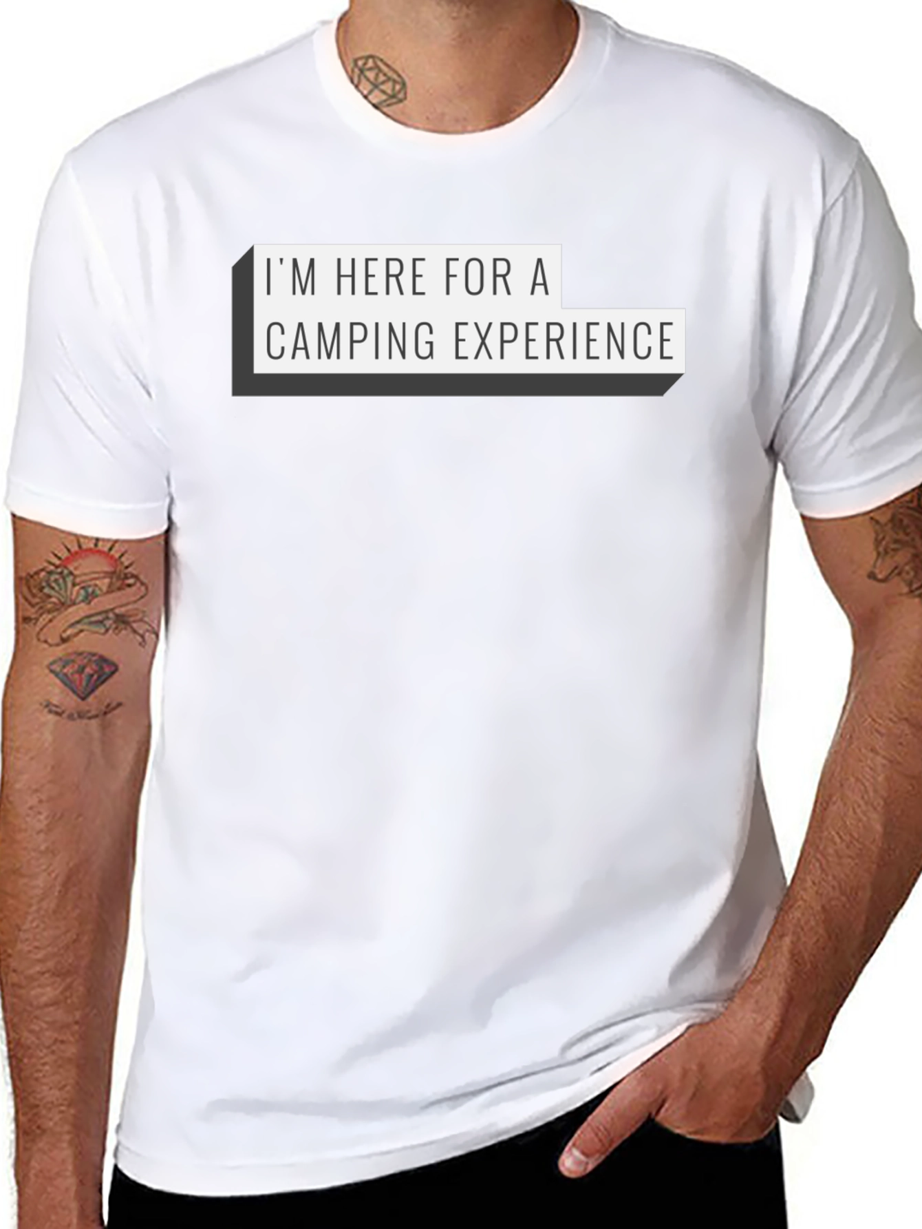 Camping Experience Black Graphic Tee