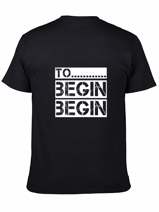 To Begin Black Graphic Tee