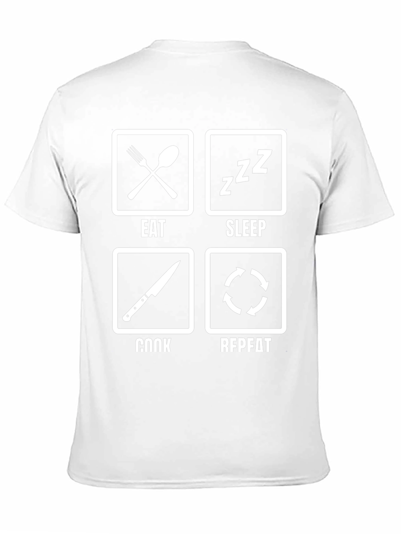 Eat Sleep Cook Repeat Funny Chef T-Shirt