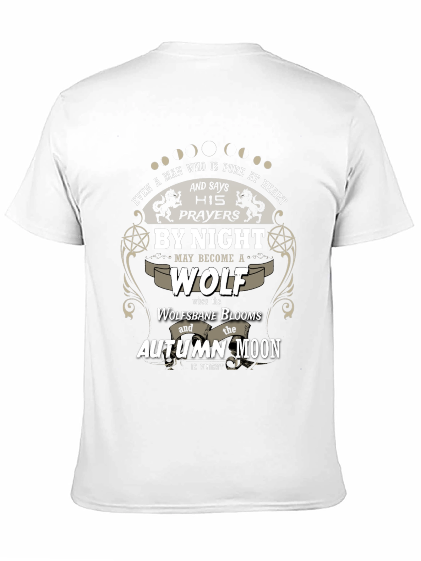 Pure Heart Wolf T-Shirt - Autumn Moon Design