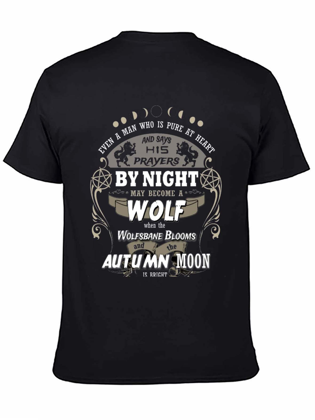 Pure Heart Wolf T-Shirt - Autumn Moon Design