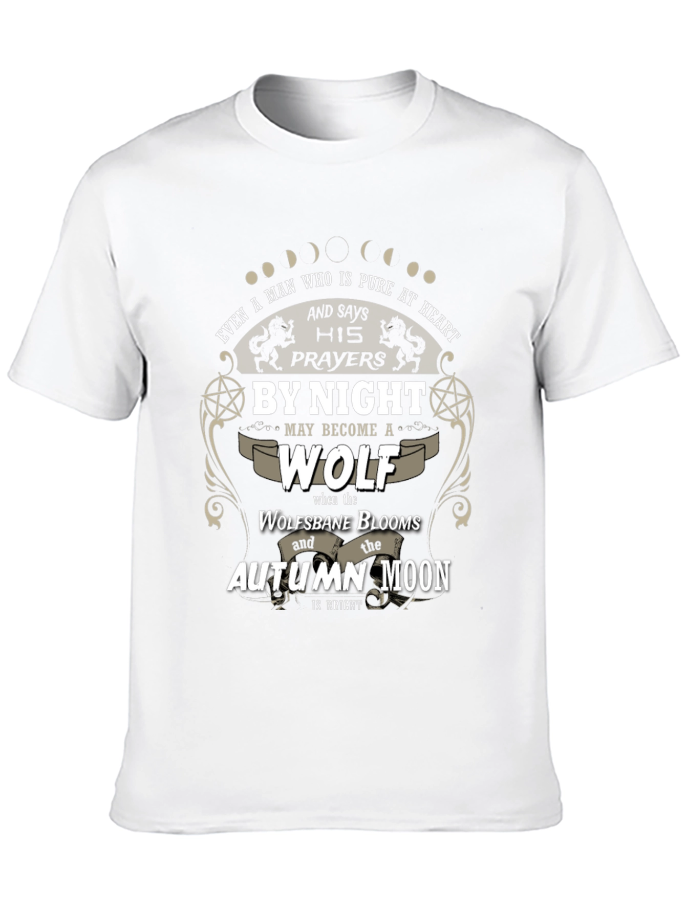 Pure Heart Wolf T-Shirt - Autumn Moon Design