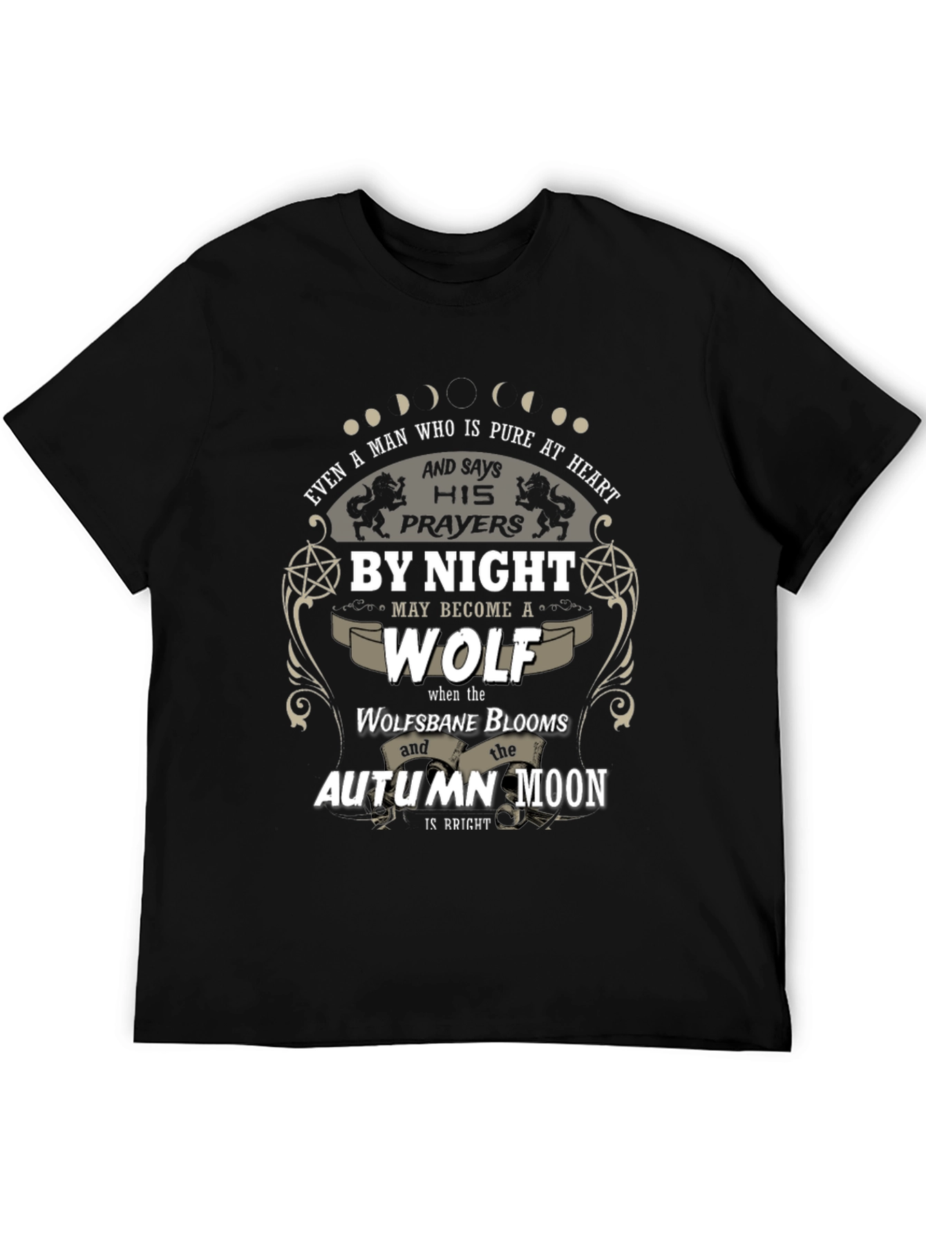 Pure Heart Wolf T-Shirt - Autumn Moon Design