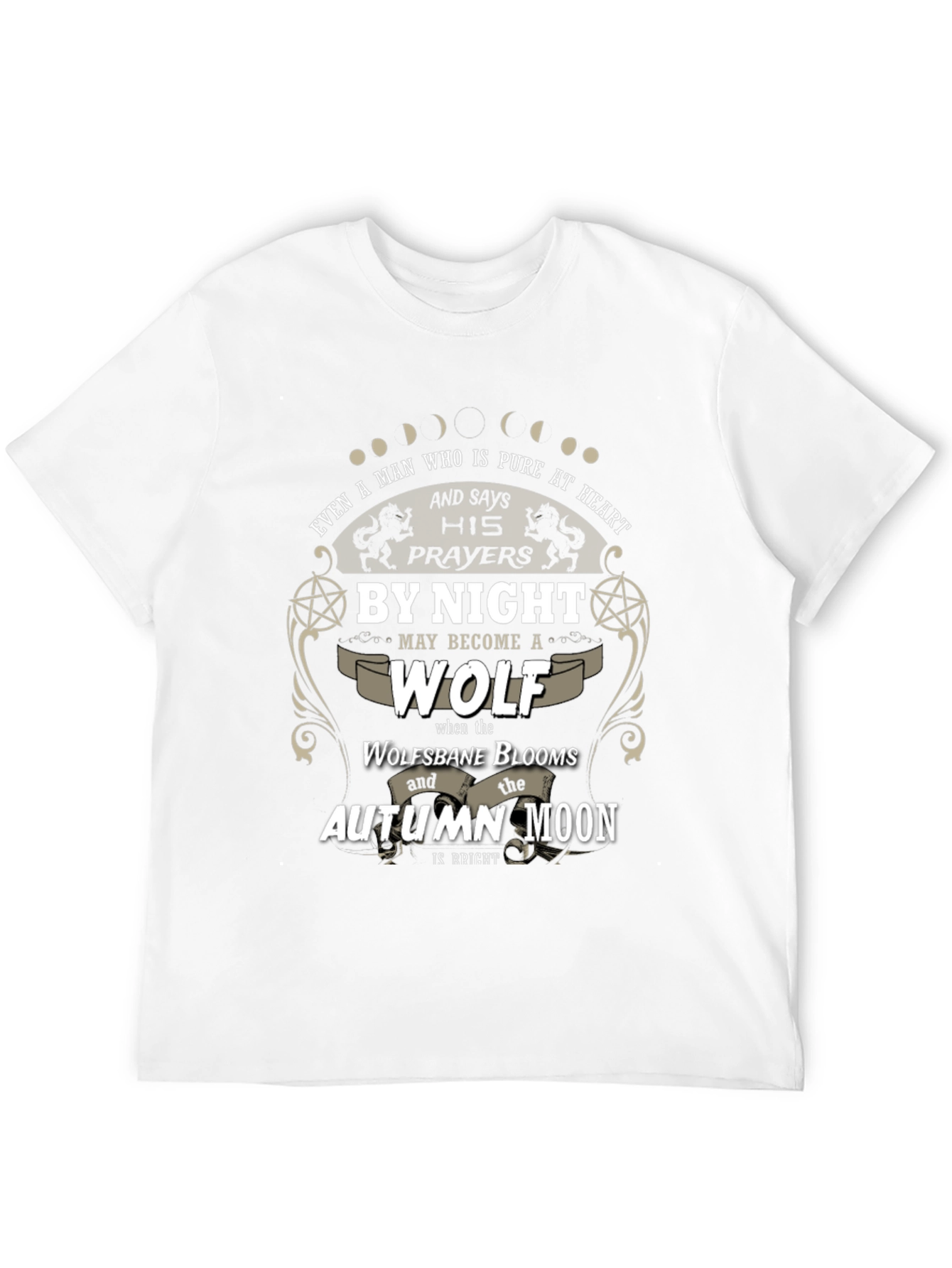 Pure Heart Wolf T-Shirt - Autumn Moon Design