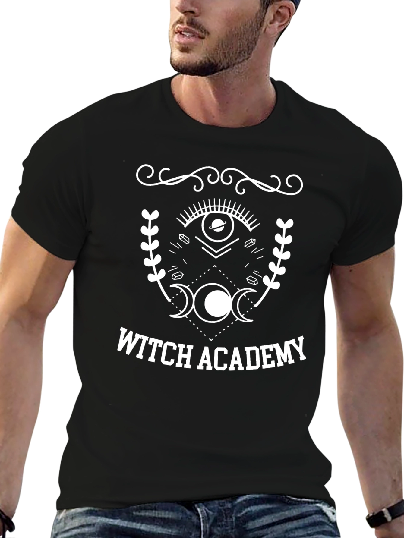 Witch Academy Graphic T-Shirt - Occult Mystical Tee
