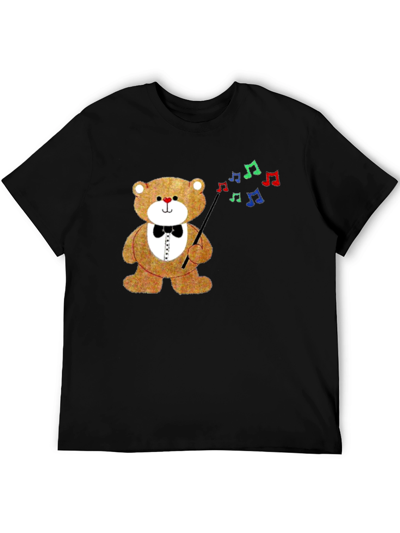 Teddy Bear Conductor Graphic T-Shirt