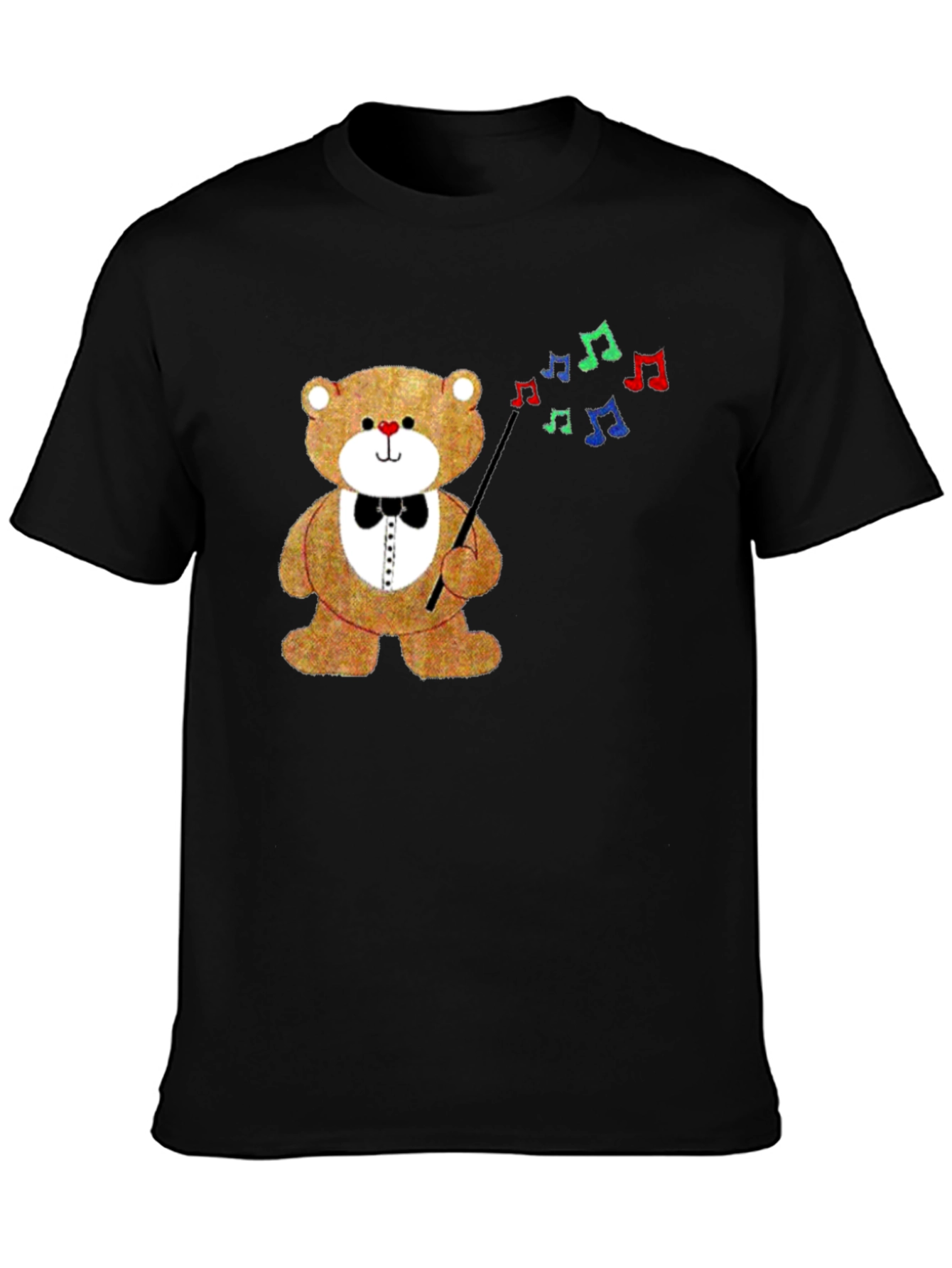 Teddy Bear Conductor Graphic T-Shirt