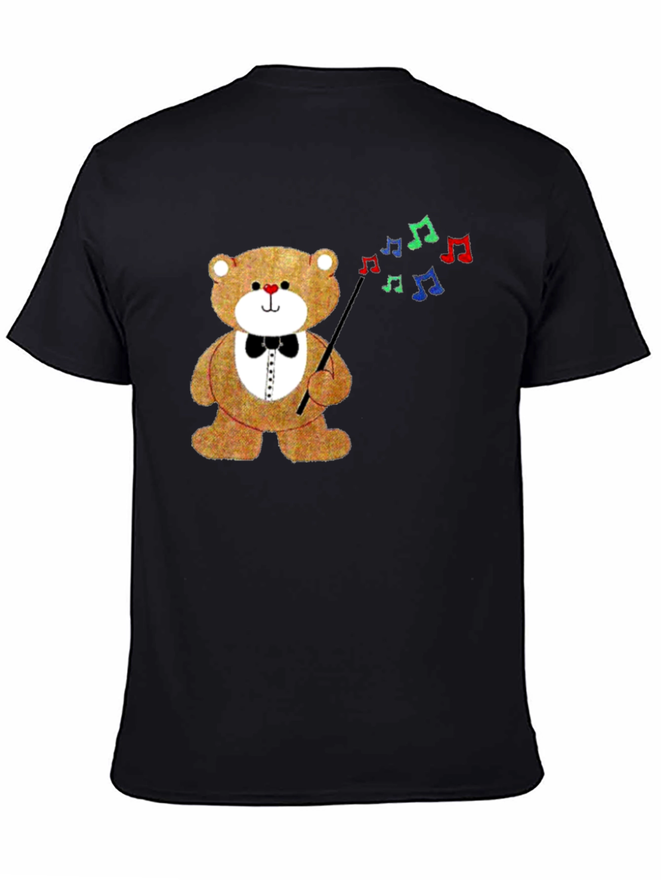 Teddy Bear Conductor Graphic T-Shirt