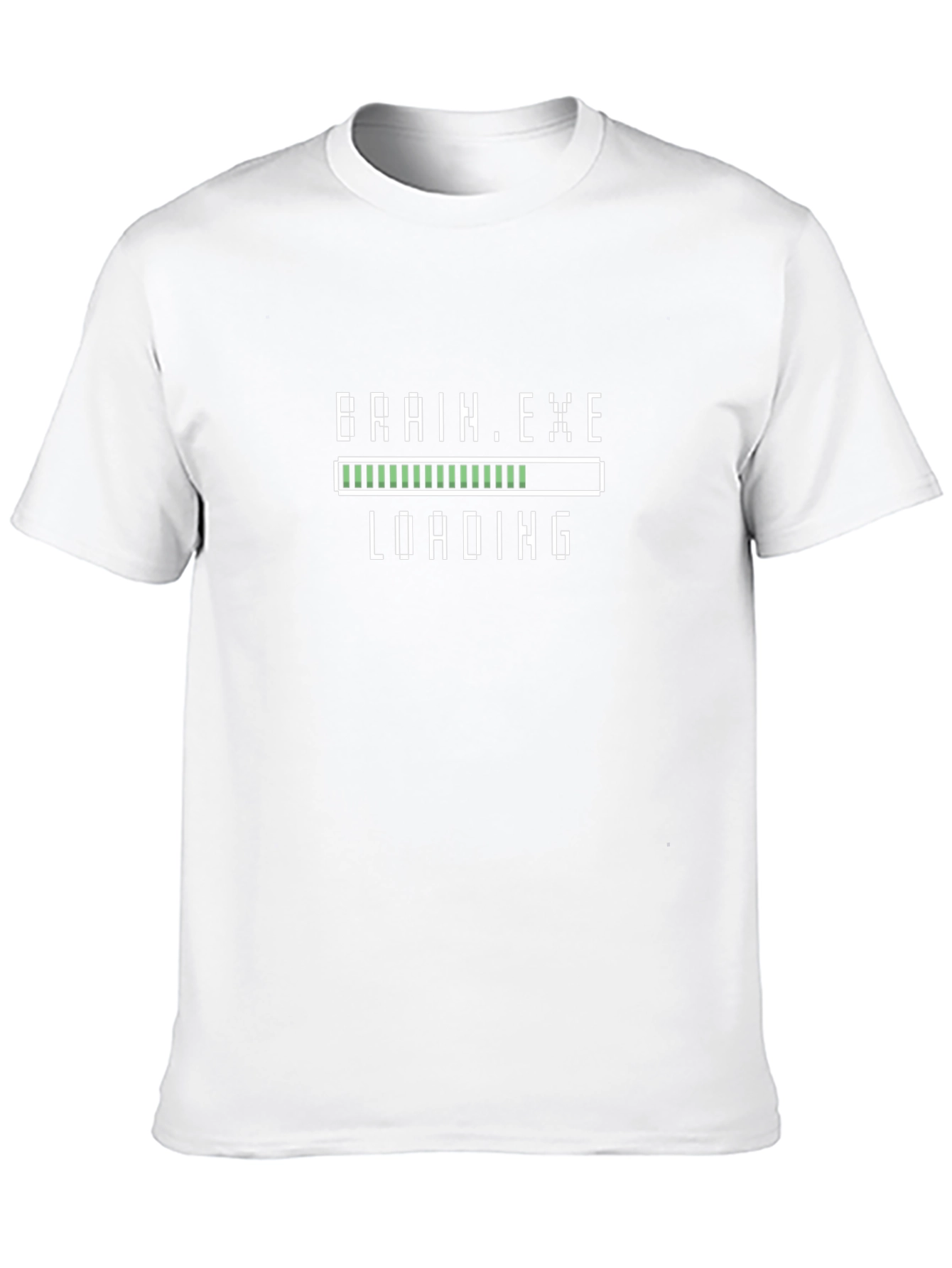 Brain.exe Loading Black T-Shirt - Geeky Tech Humor