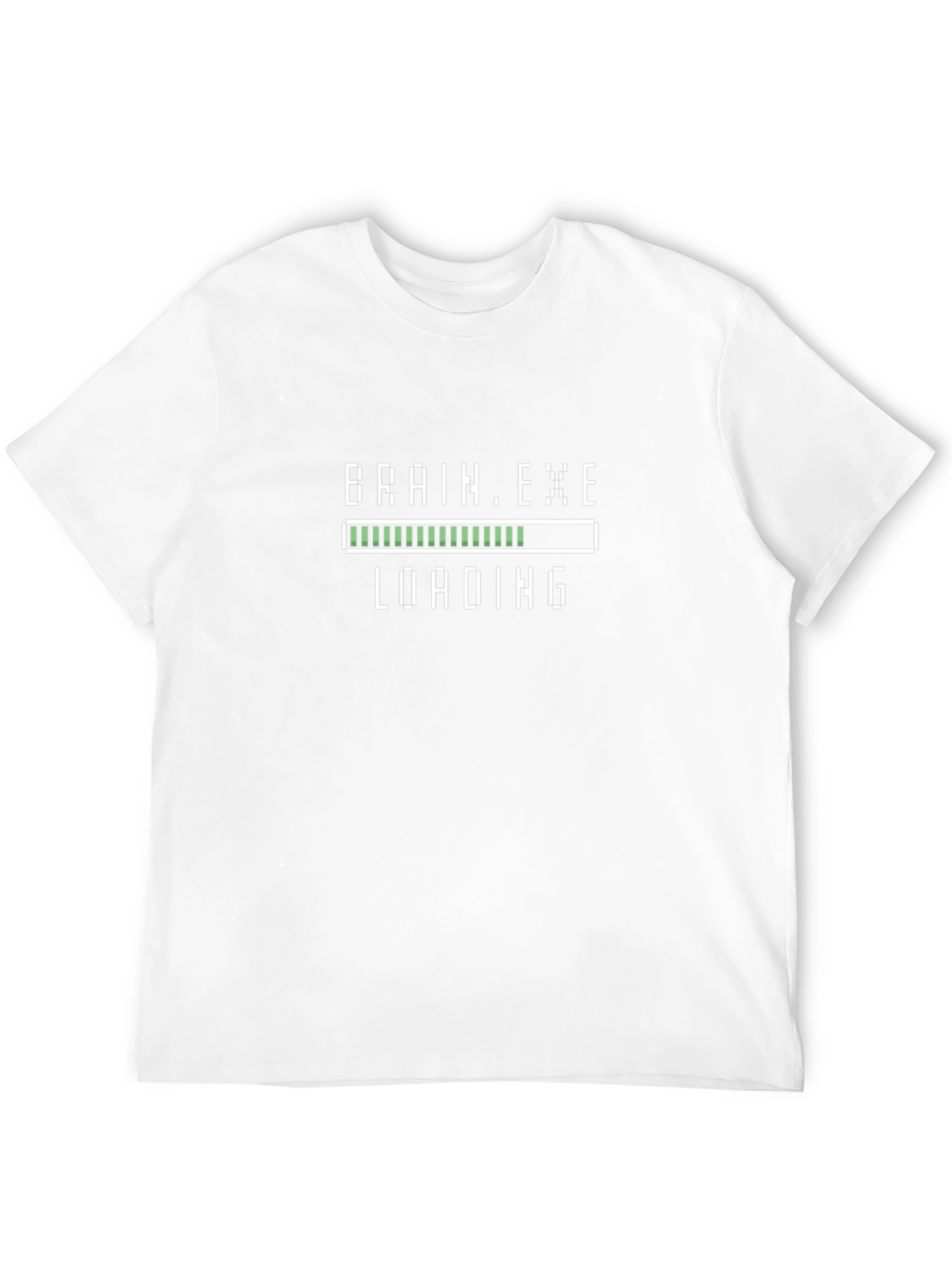 Brain.exe Loading Black T-Shirt - Geeky Tech Humor