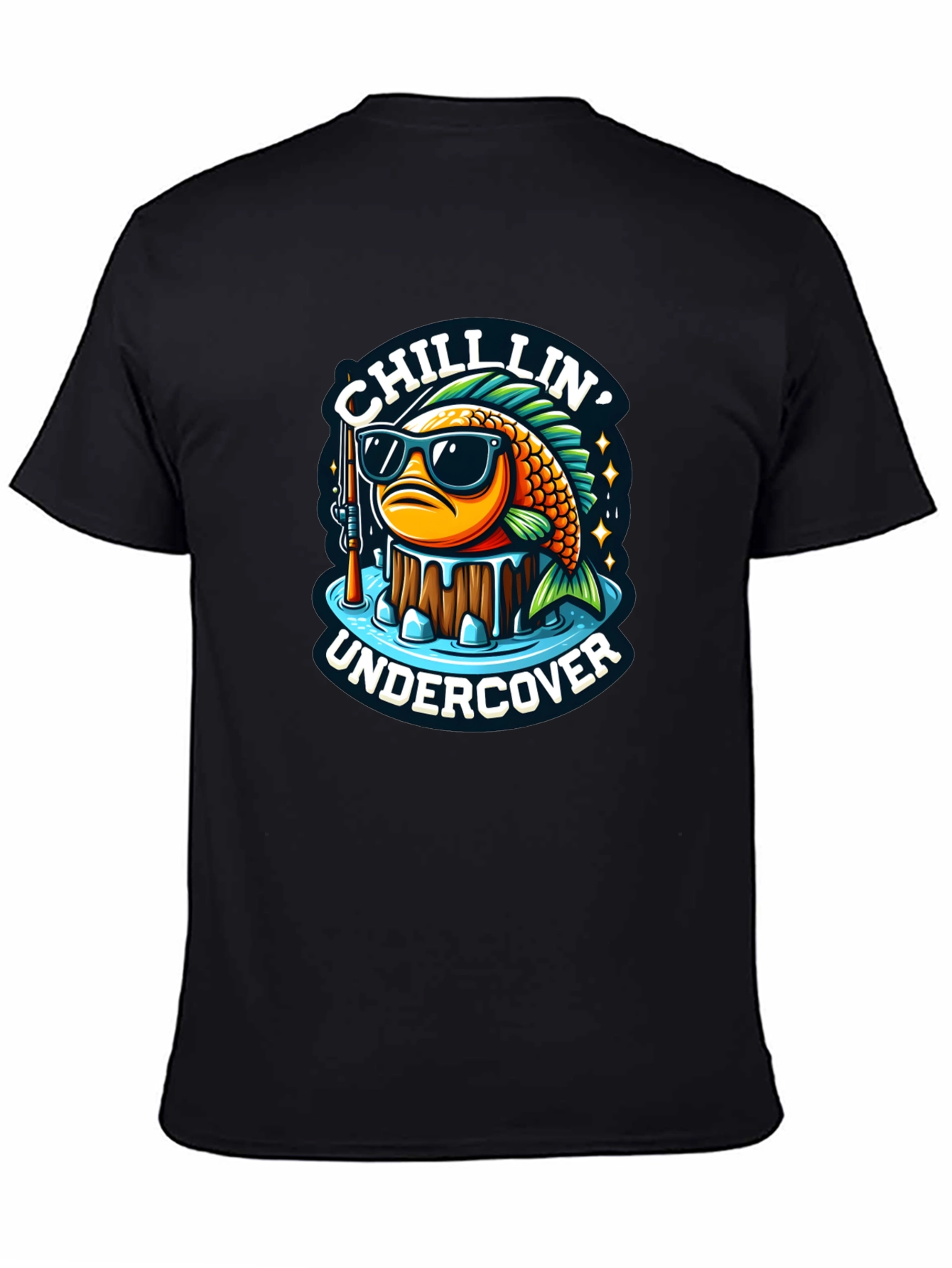Chillin Undercover Fish Graphic Tee