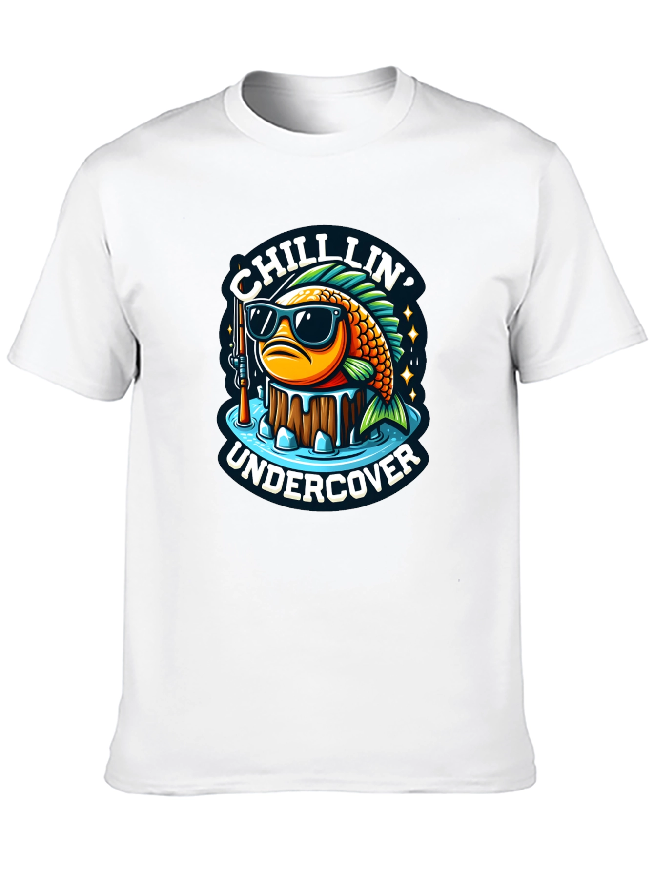 Chillin Undercover Fish Graphic Tee