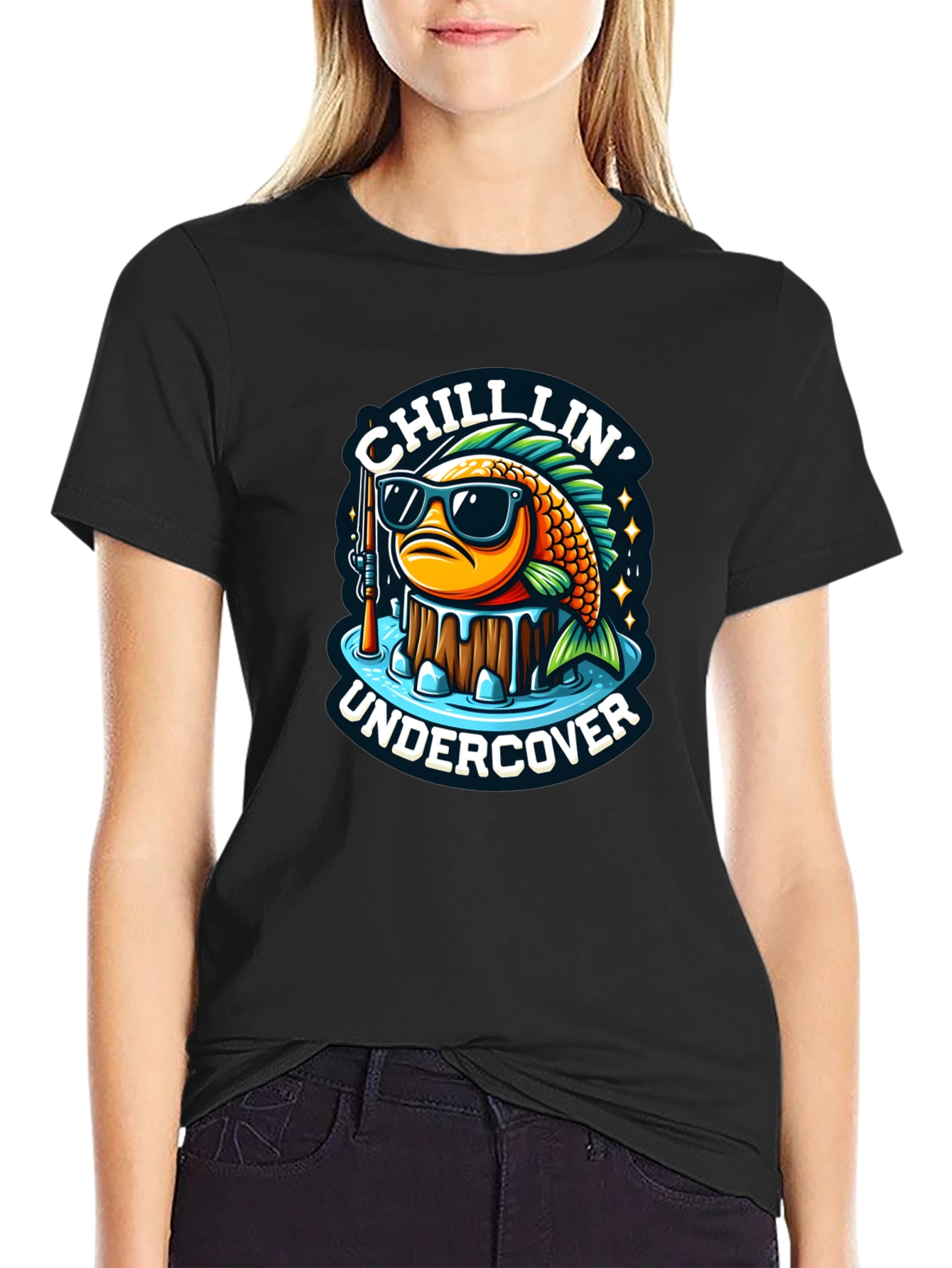 Chillin Undercover Fish Graphic Tee