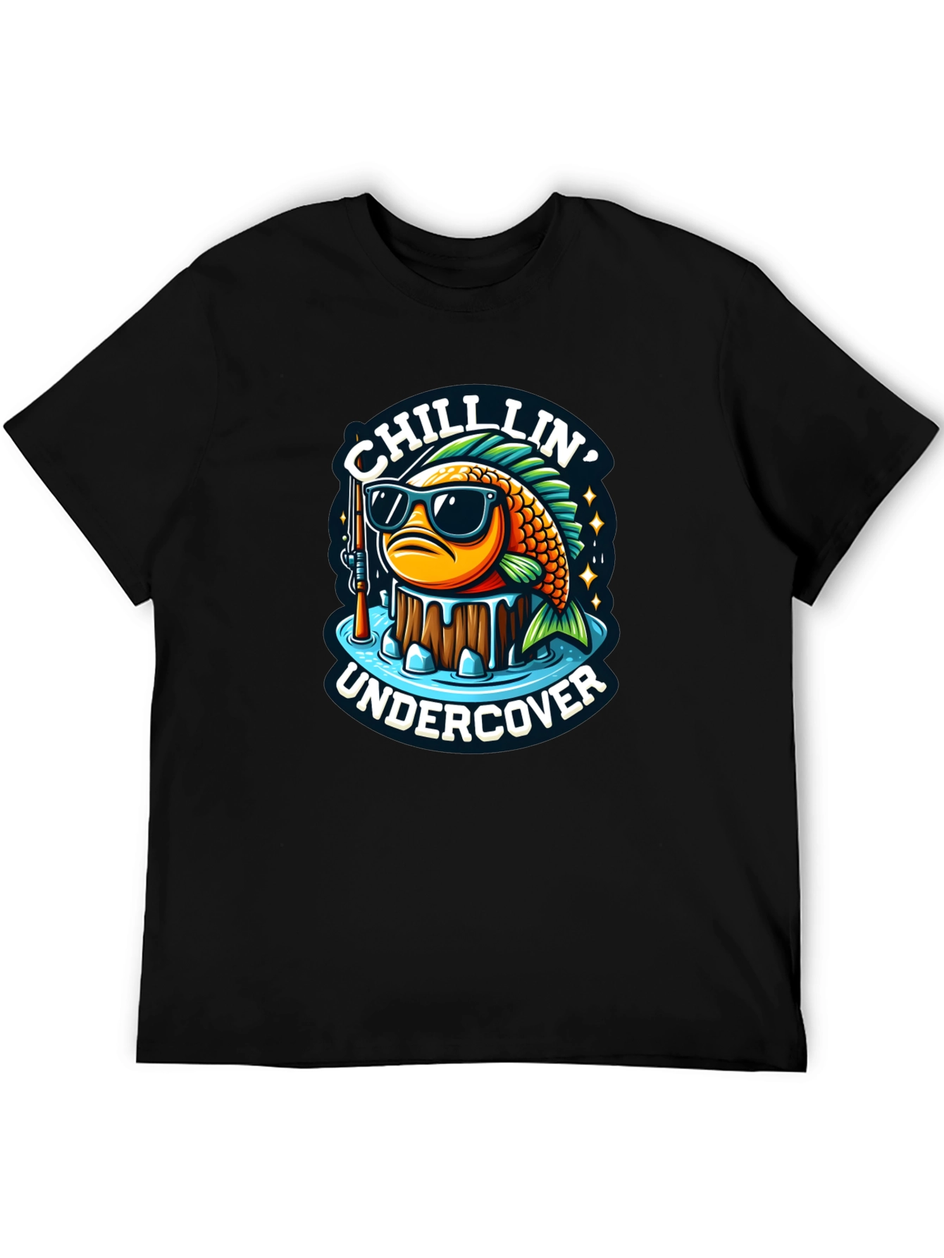 Chillin Undercover Fish Graphic Tee