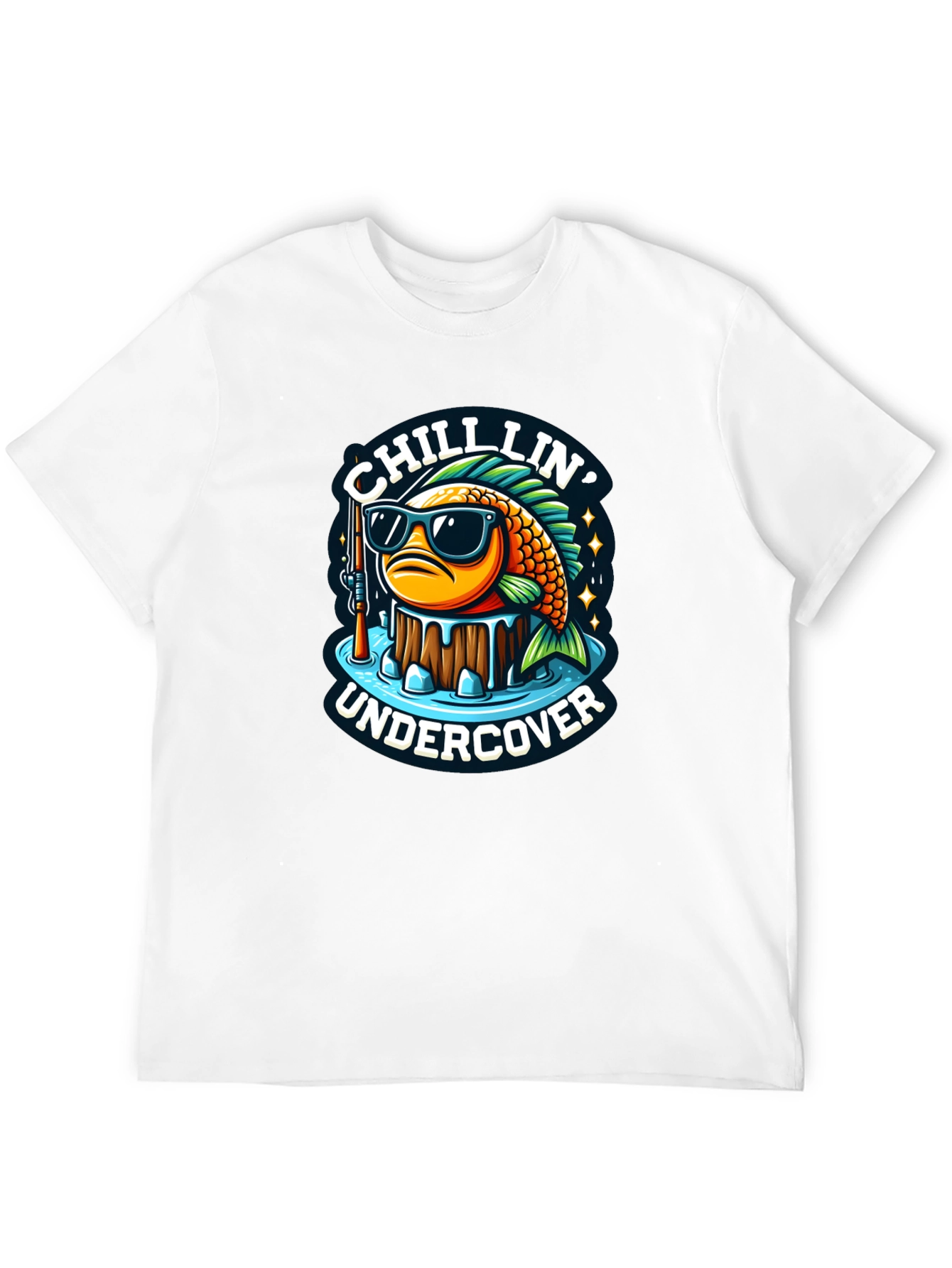 Chillin Undercover Fish Graphic Tee