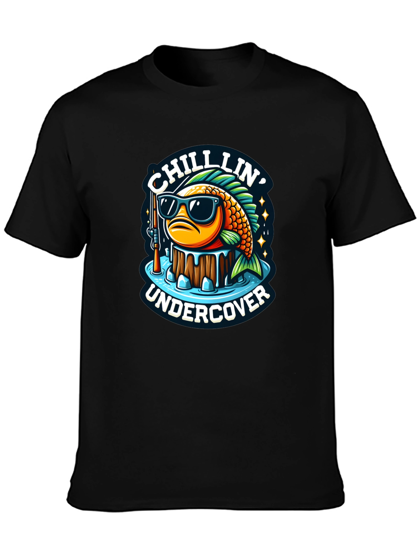 Chillin Undercover Fish Graphic Tee