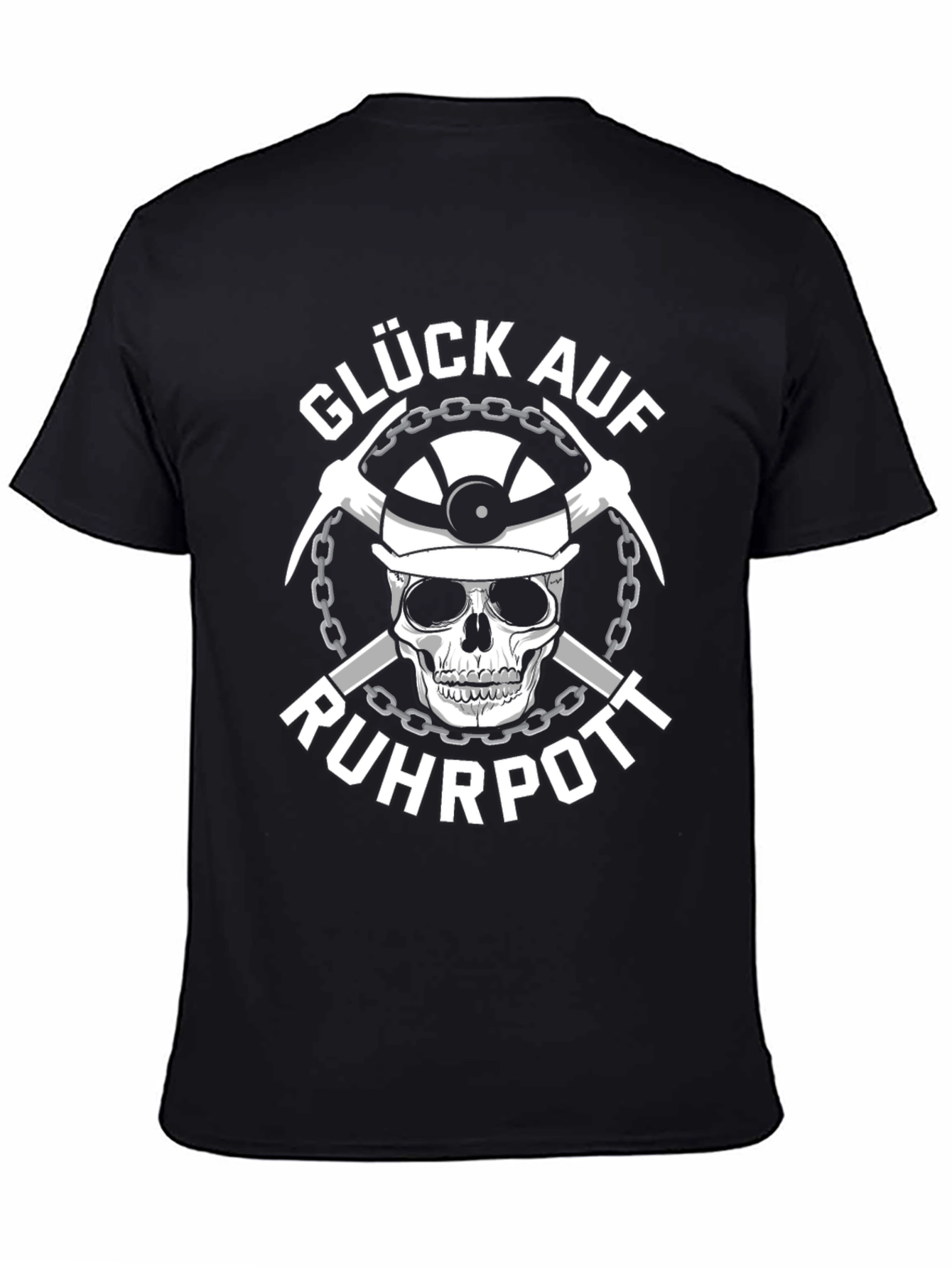 Gluck Auf Ruhrpott T-Shirt - Miner Skull Tee