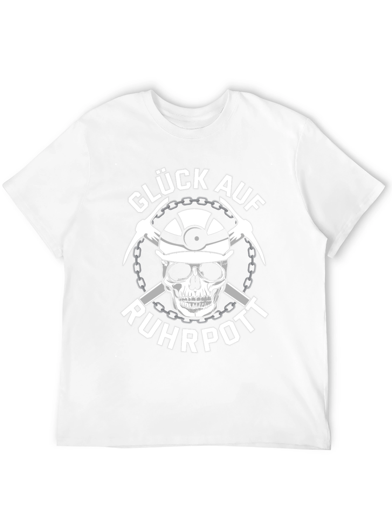 Gluck Auf Ruhrpott T-Shirt - Miner Skull Tee